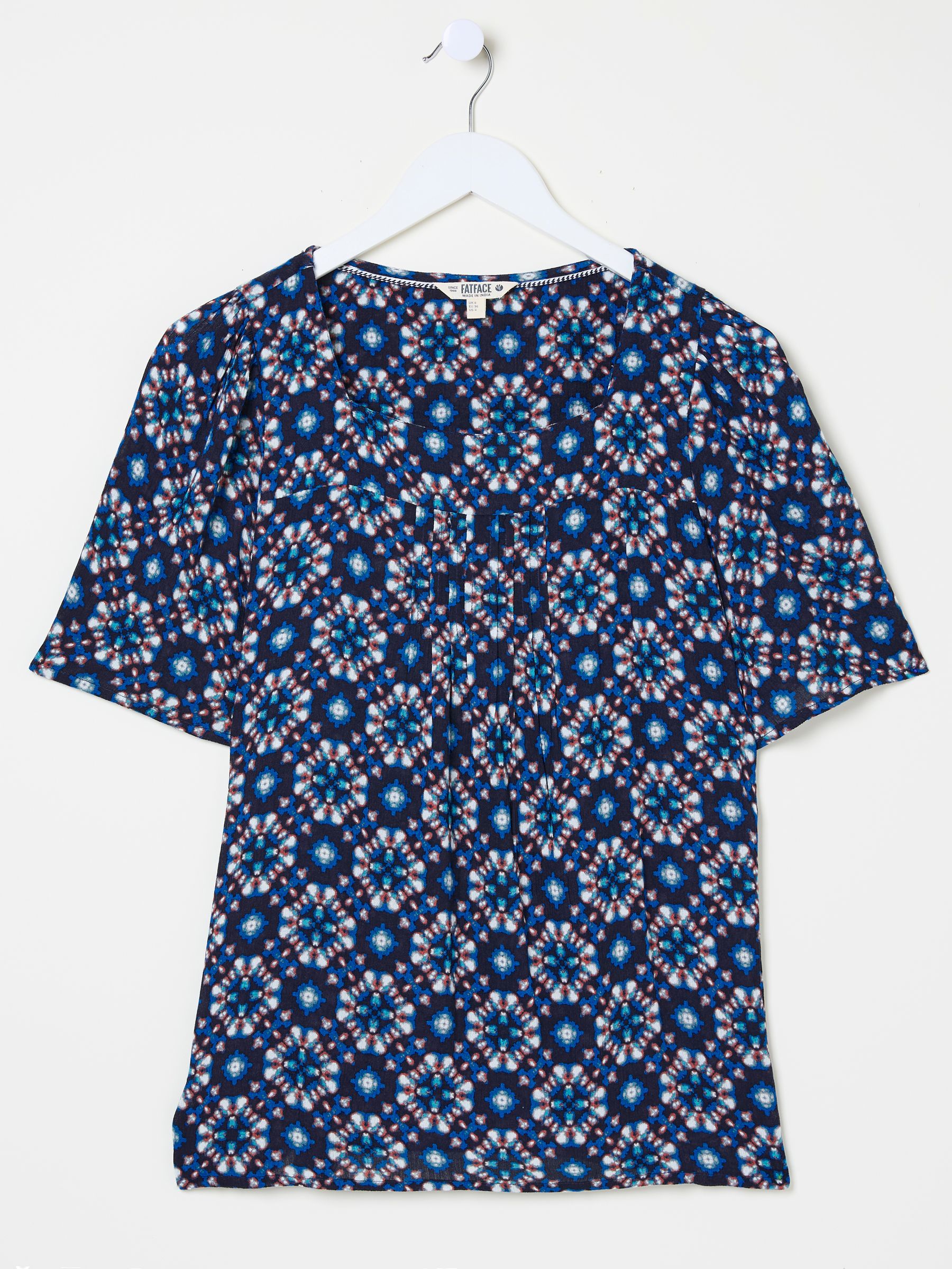 Kyro Indigo Blue Batik Geo Blouse - Image 7 of 7