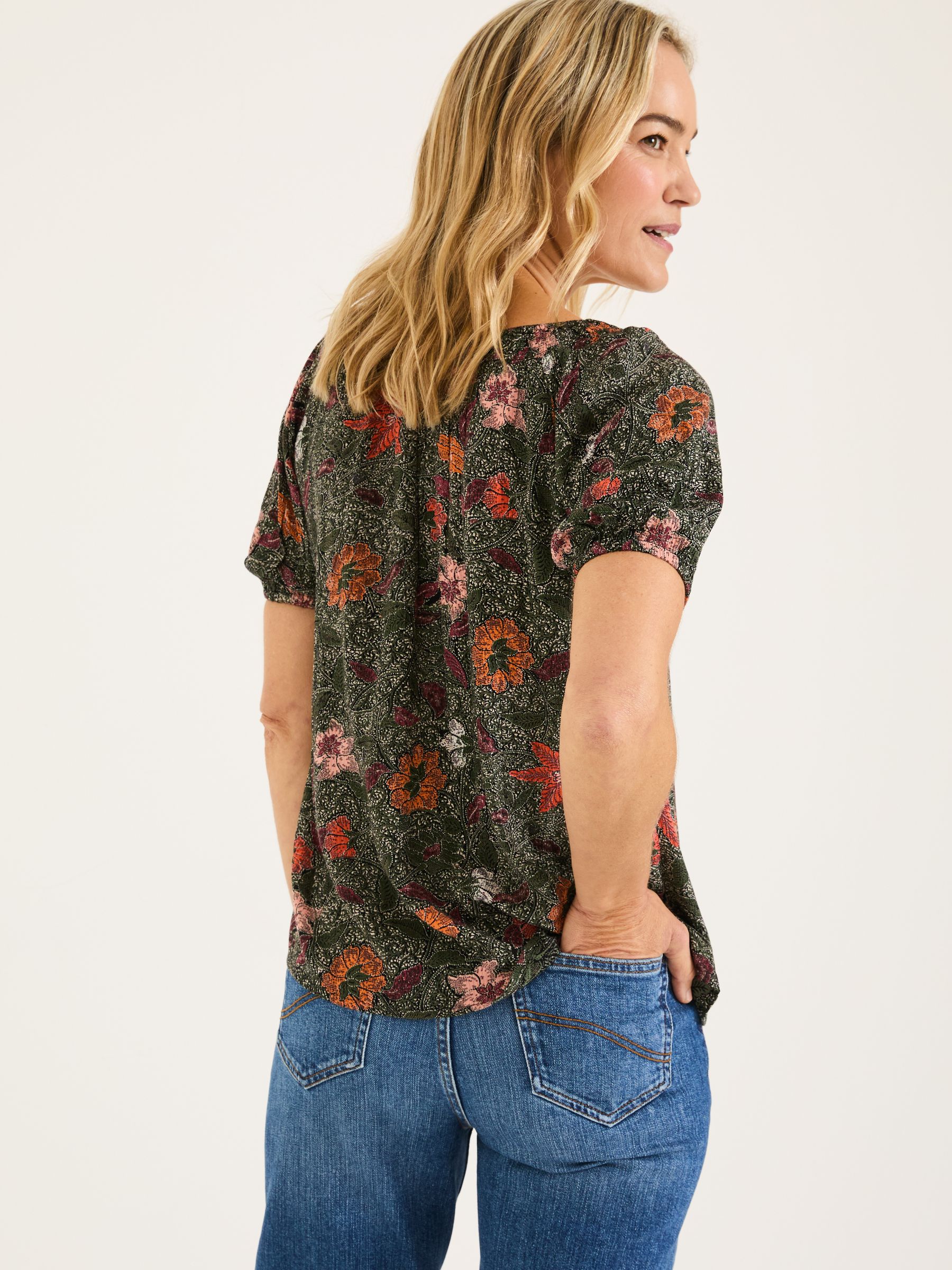 Tayana Black Detail Floral Blouse - Image 2 of 9