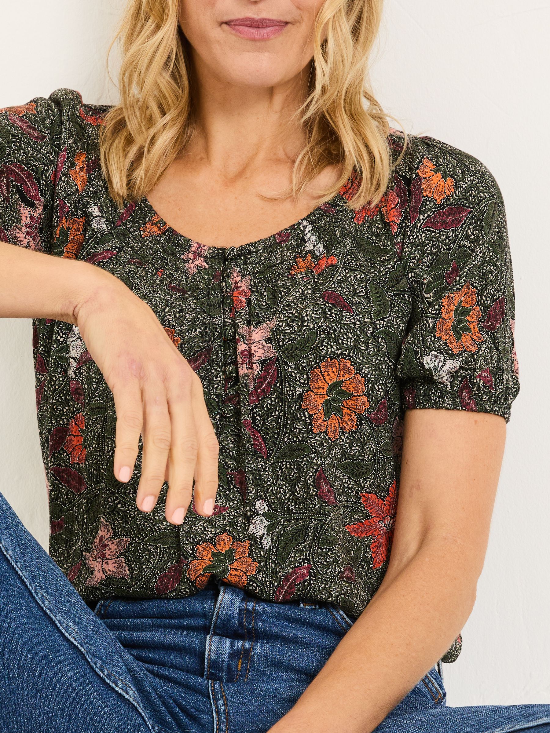 Tayana Black Detail Floral Blouse - Image 4 of 9