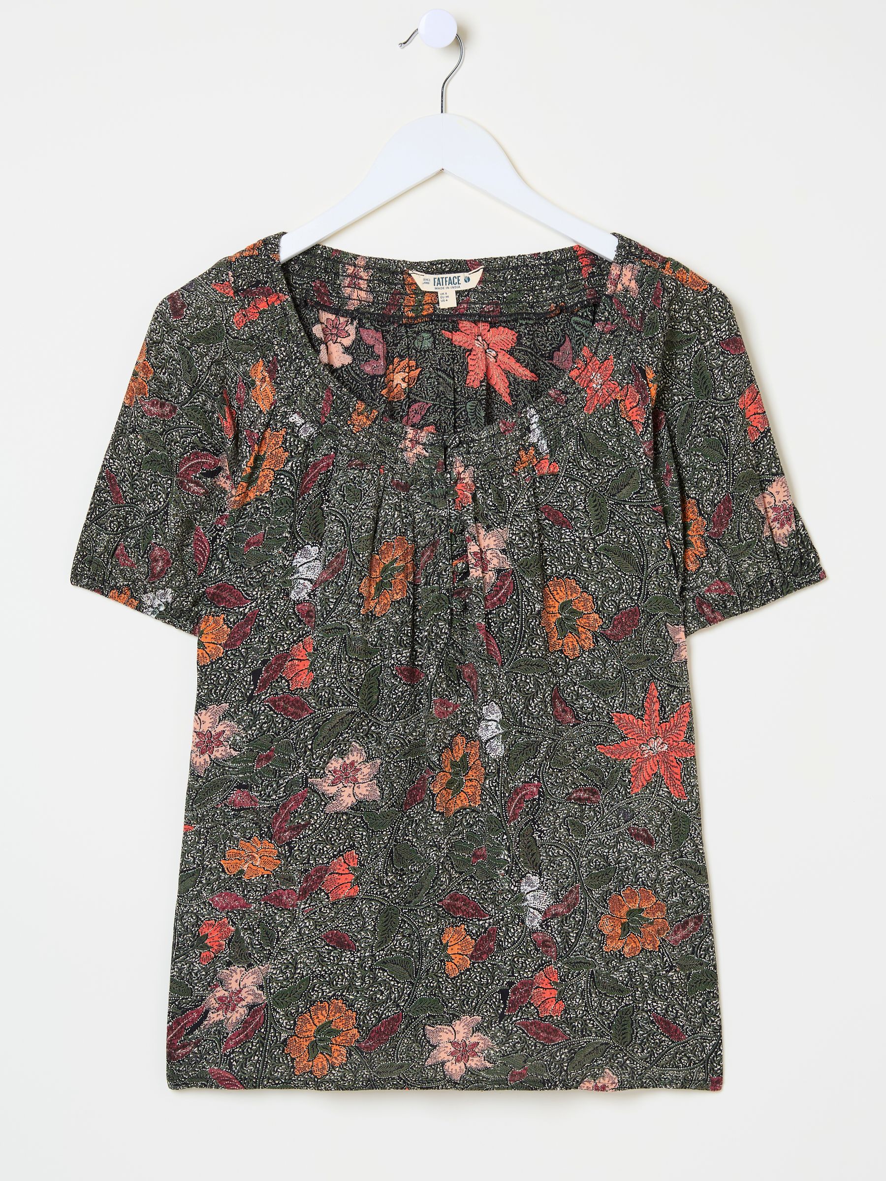 Tayana Black Detail Floral Blouse - Image 9 of 9