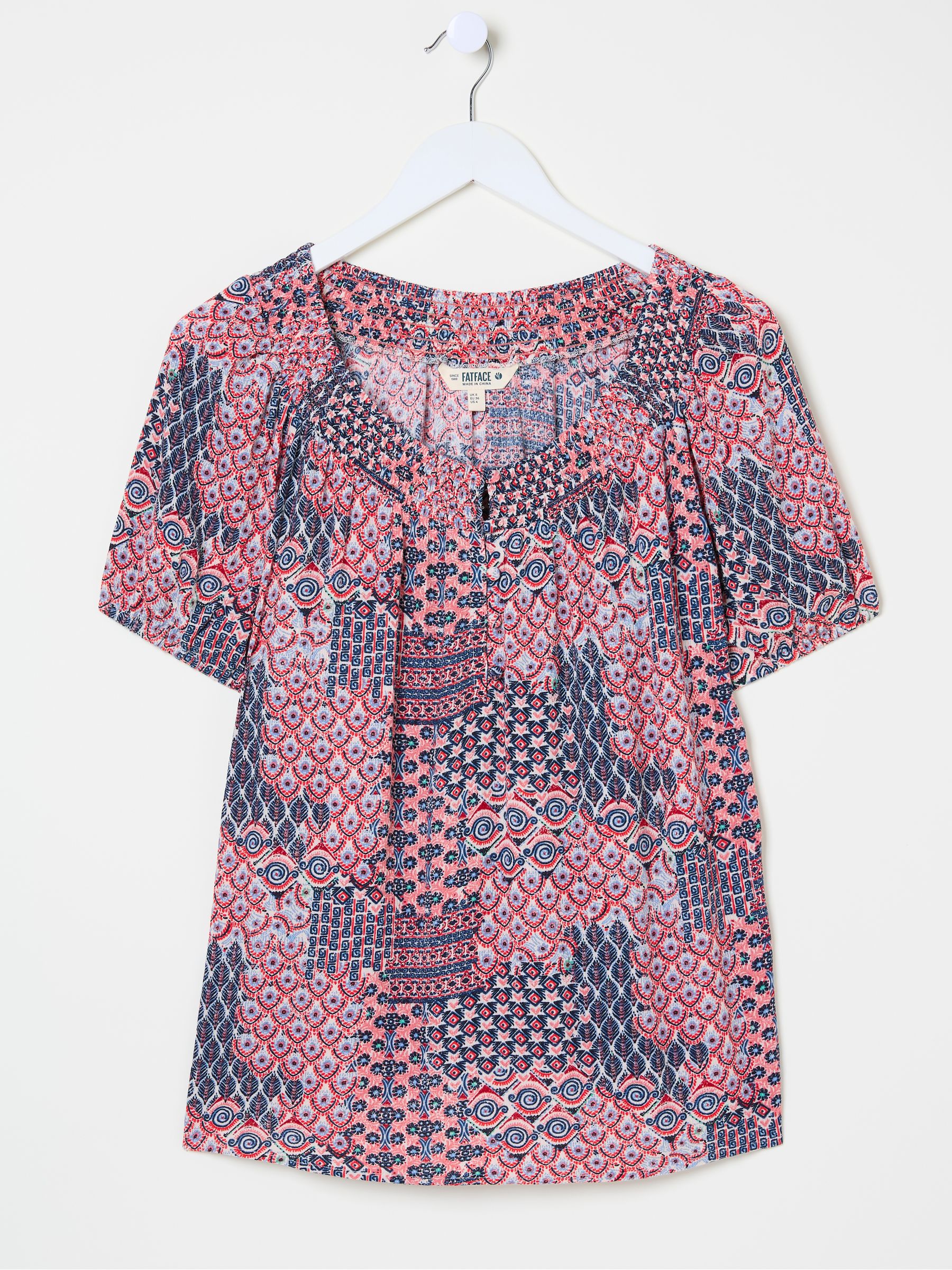 Tayana Ivory Geo Patchwork Blouse - Image 5 of 5