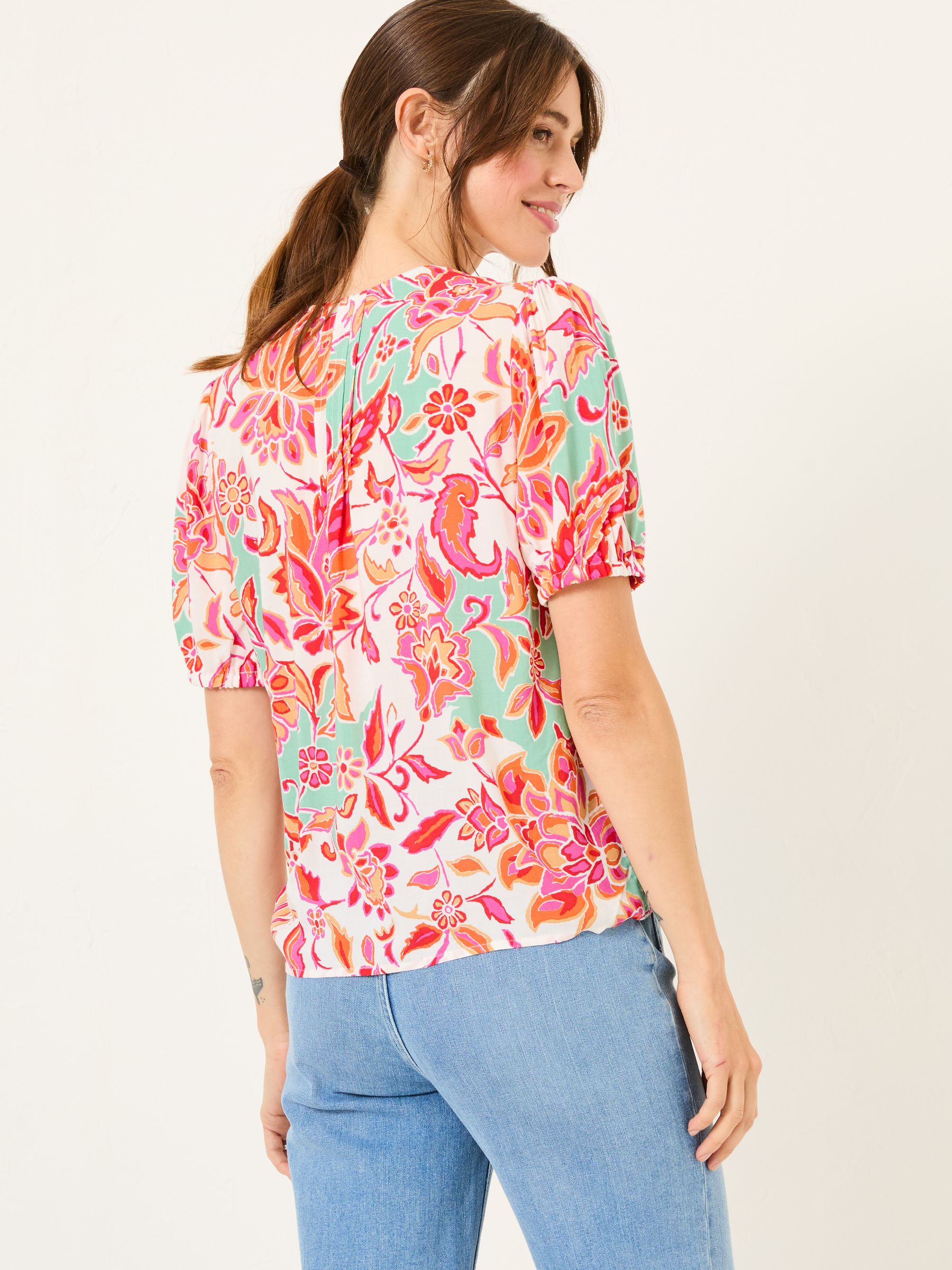 Savannah Ivory Festival Floral Blouse - Image 2 of 6