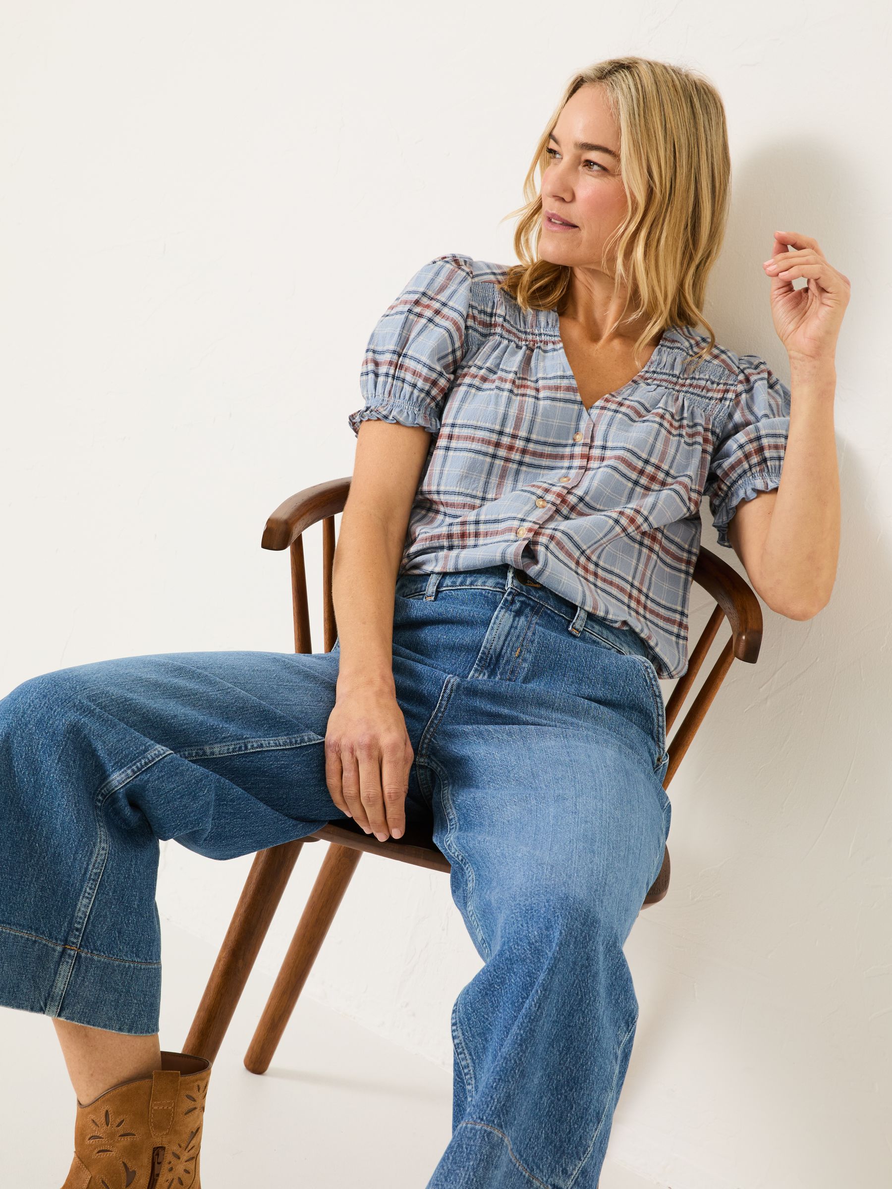Jade Blue Blouse - Image 4 of 6