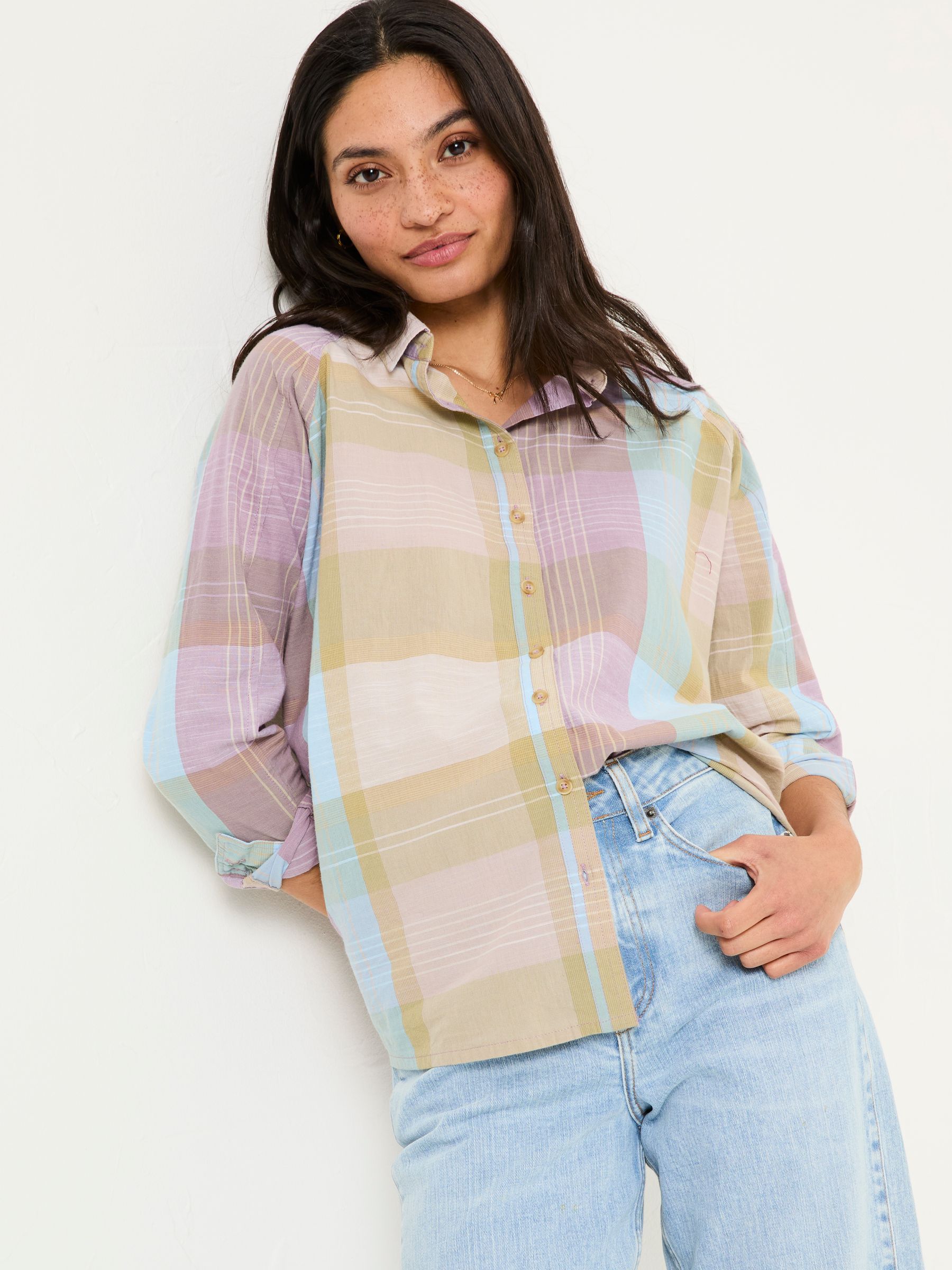 Bessie Multi 100% Cotton Check Shirt | FatFace