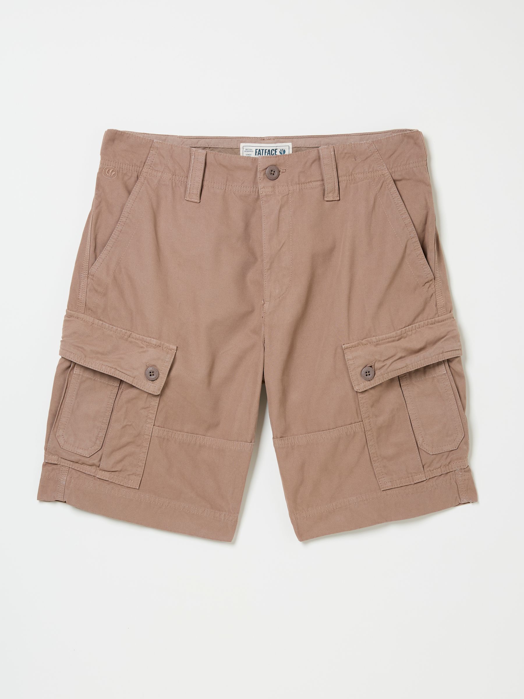 Breakyard Mid Brown Cargo Shorts - Image 6 of 8