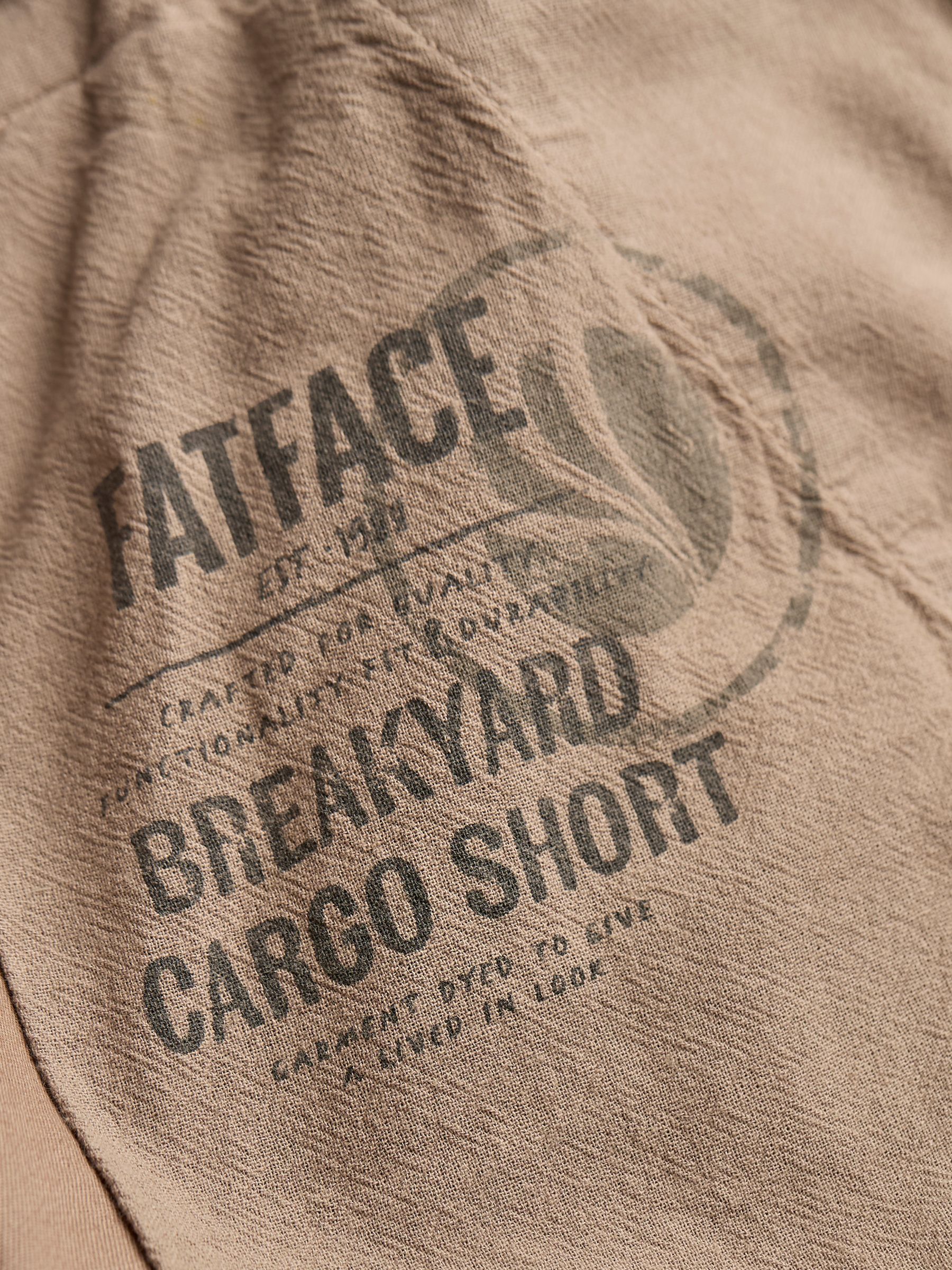 Breakyard Mid Brown Cargo Shorts - Image 8 of 8