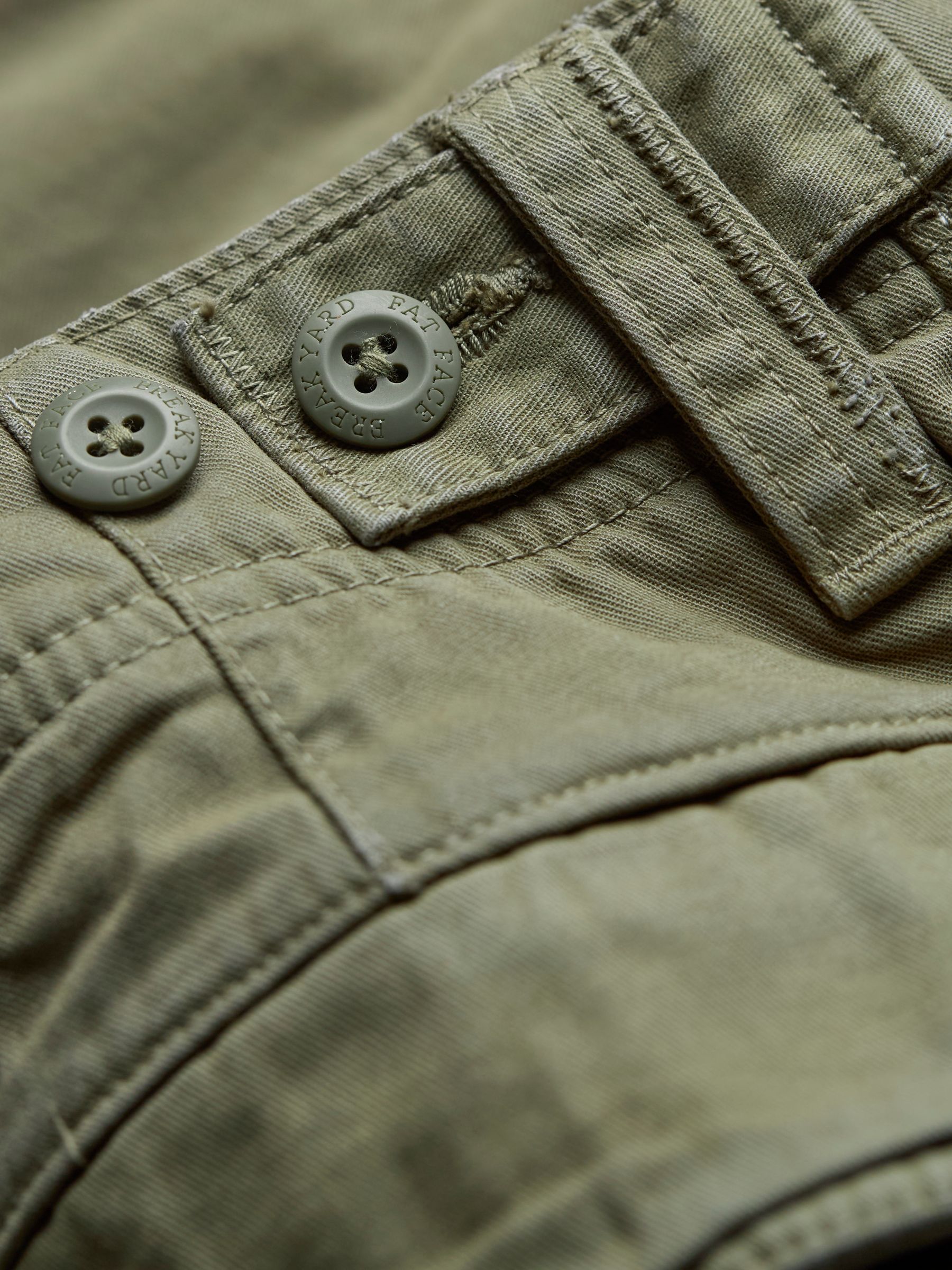 Breakyard Khaki Green Cargo Shorts - Image 7 of 8