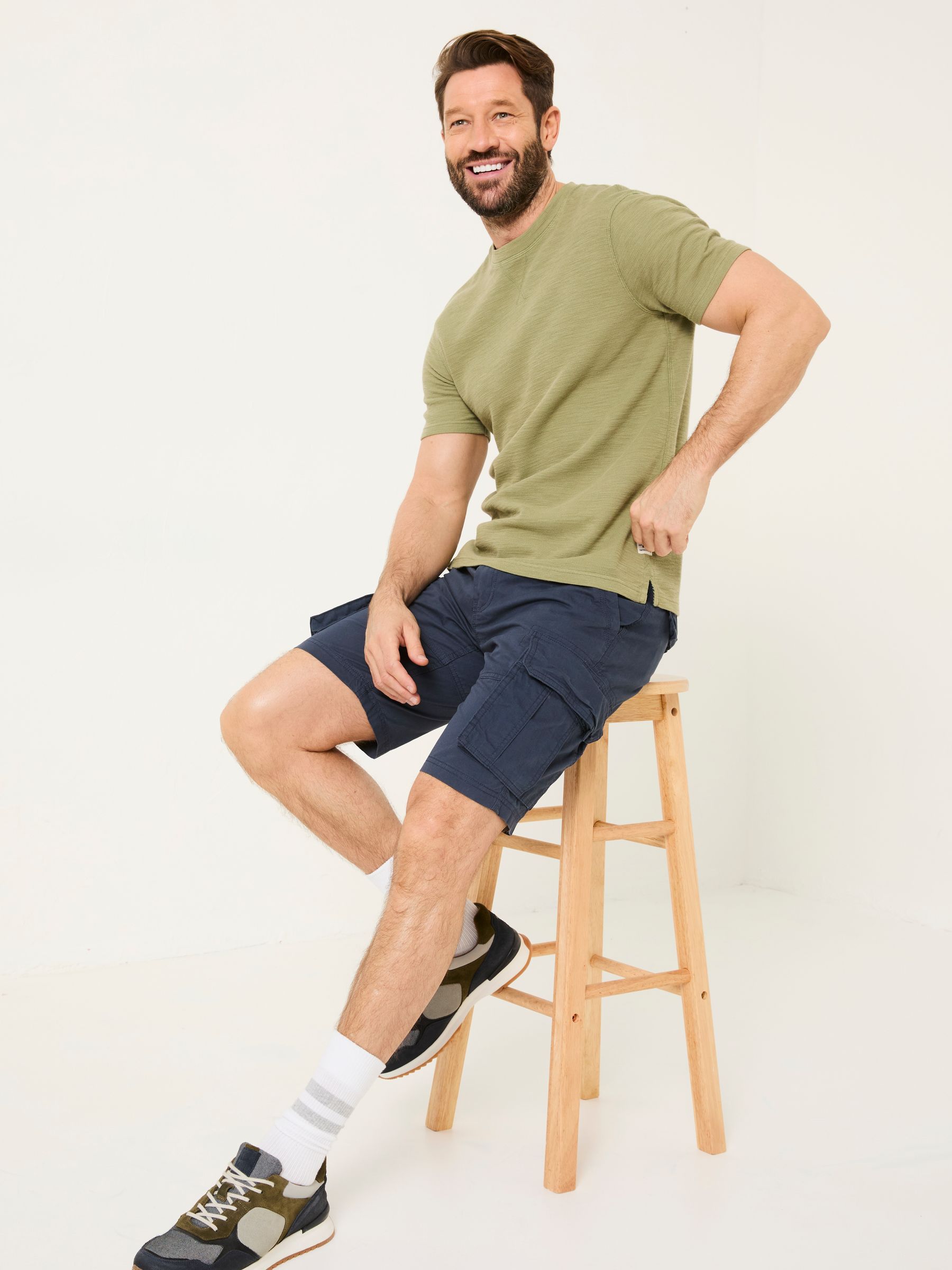 Bude Navy Cargo Shorts - Image 4 of 6