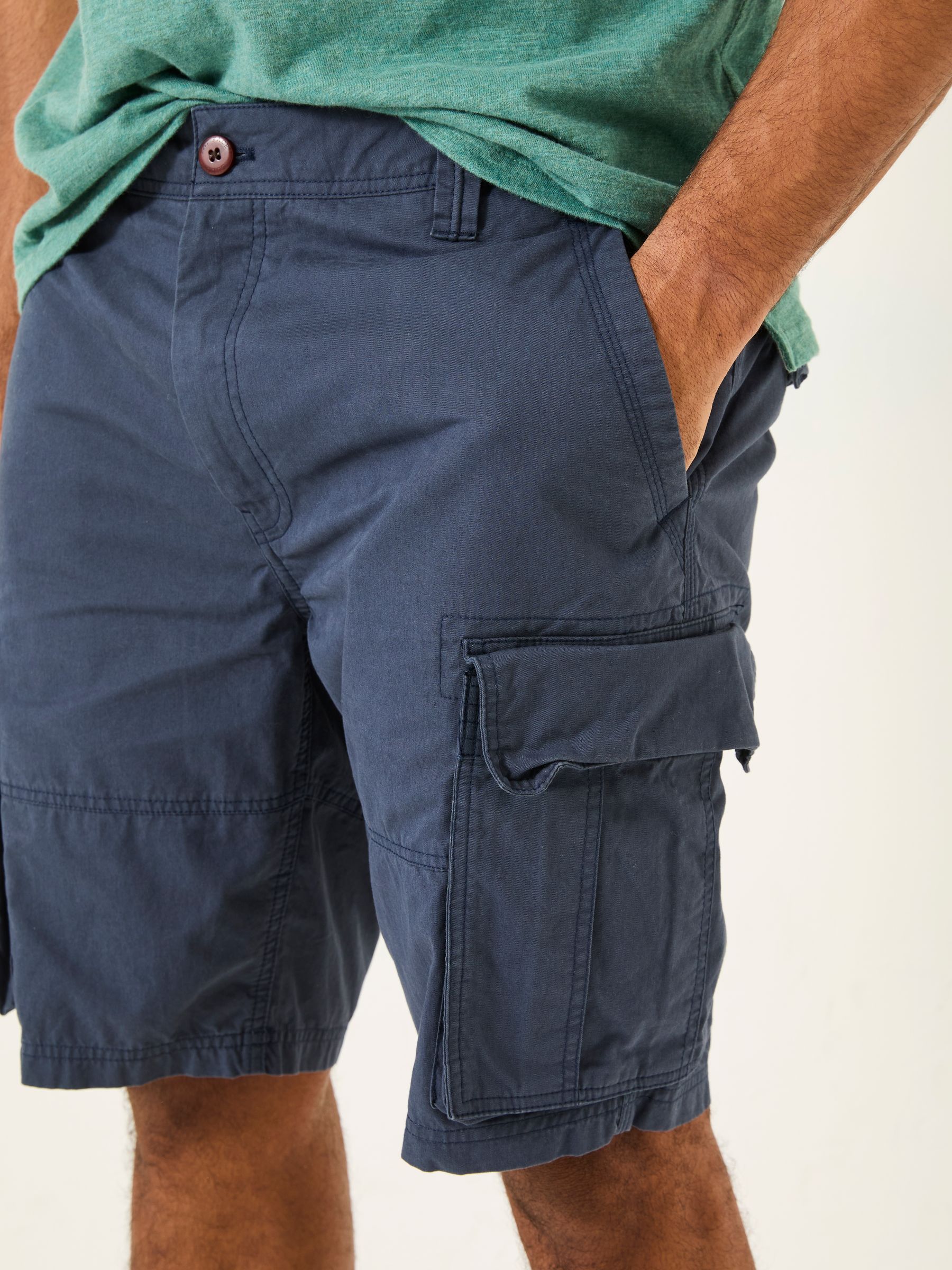 Bude Navy Cargo Shorts - Image 7 of 9