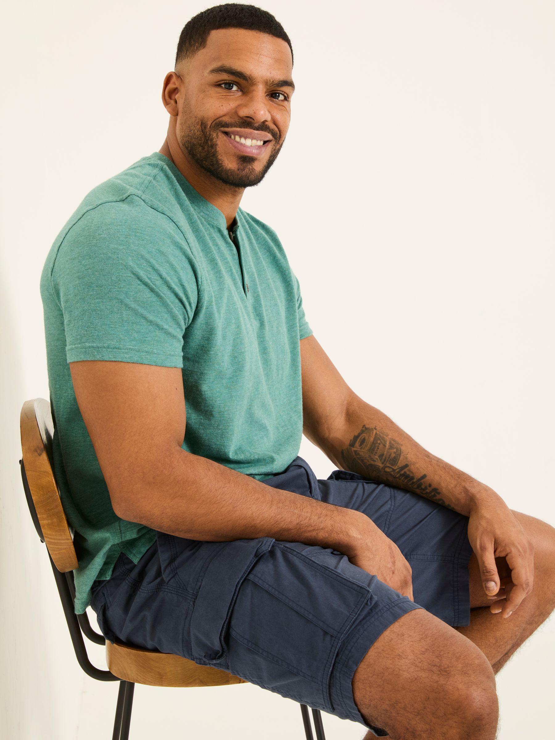 Bude Navy Cargo Shorts - Image 8 of 9