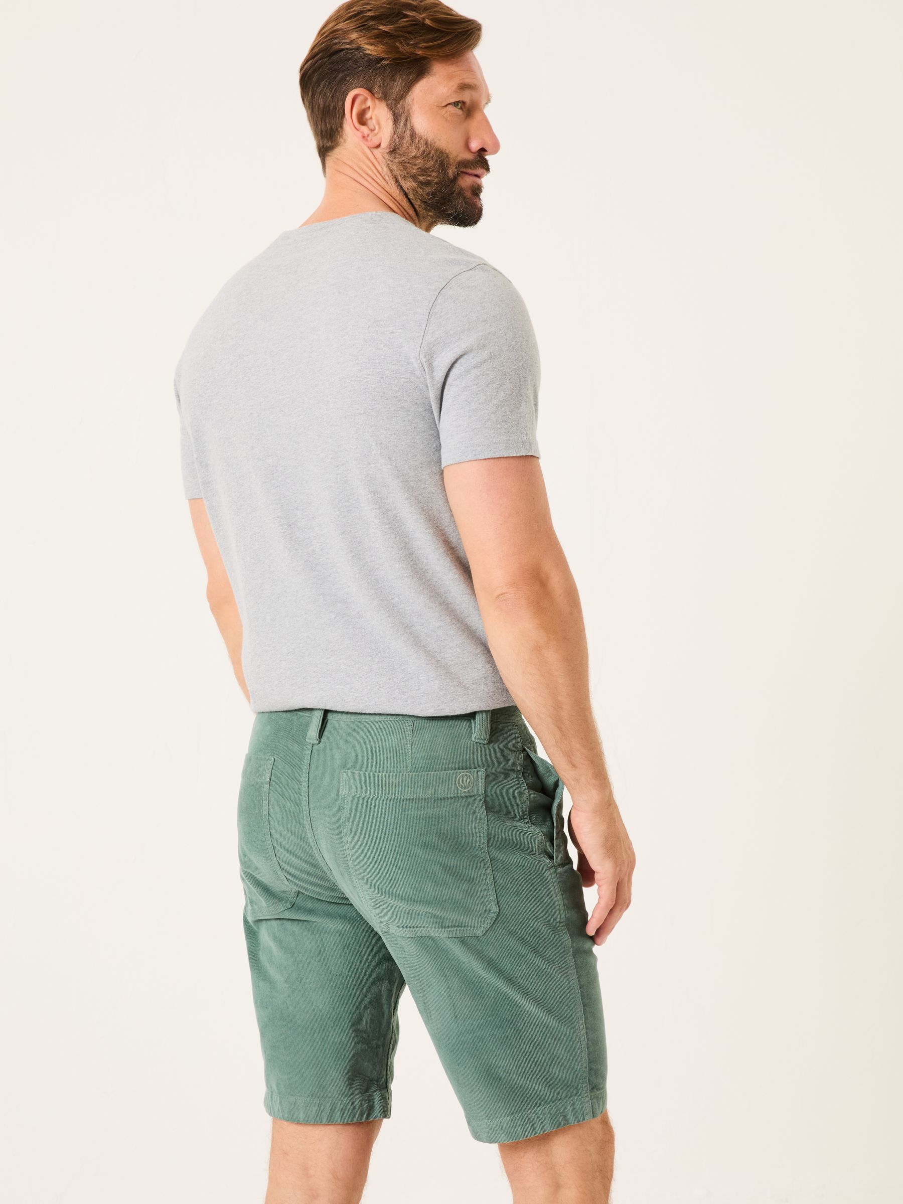 Dusky Green Stow Cord Shorts - Image 2 of 7