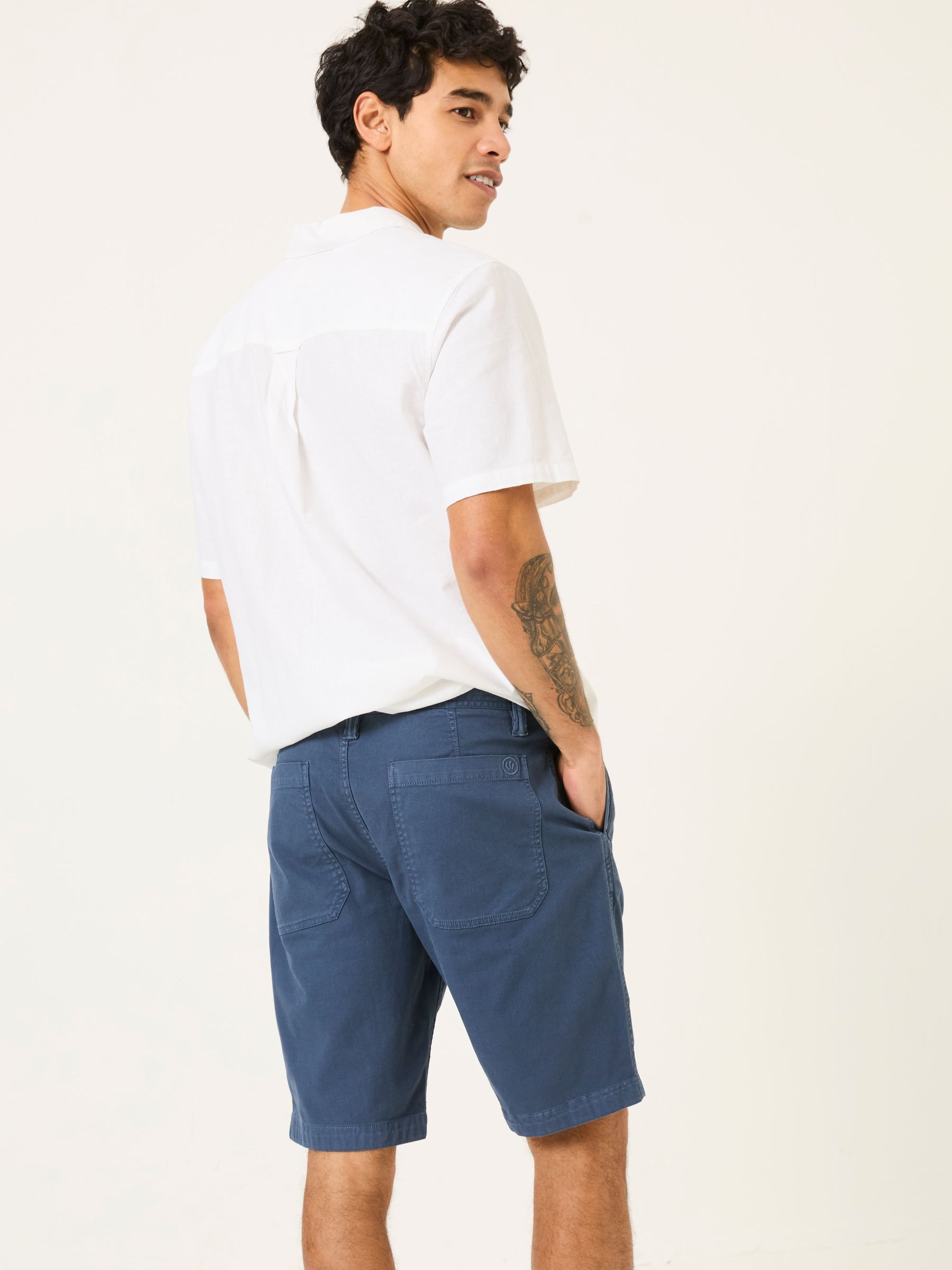 Navy Stow Garment Dye Shorts - Image 2 of 6