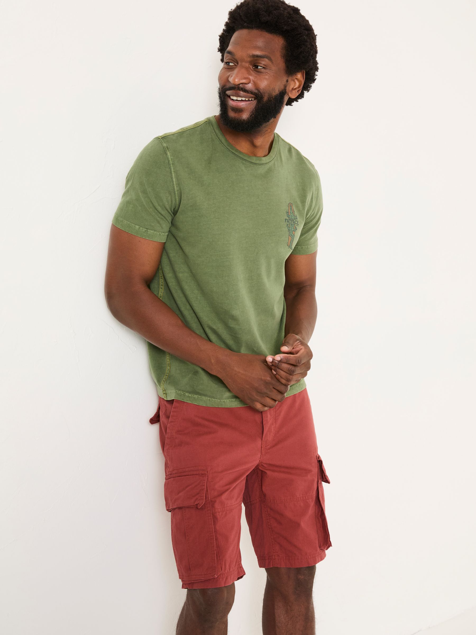 Bude Dark Red Cargo Shorts - Image 5 of 7