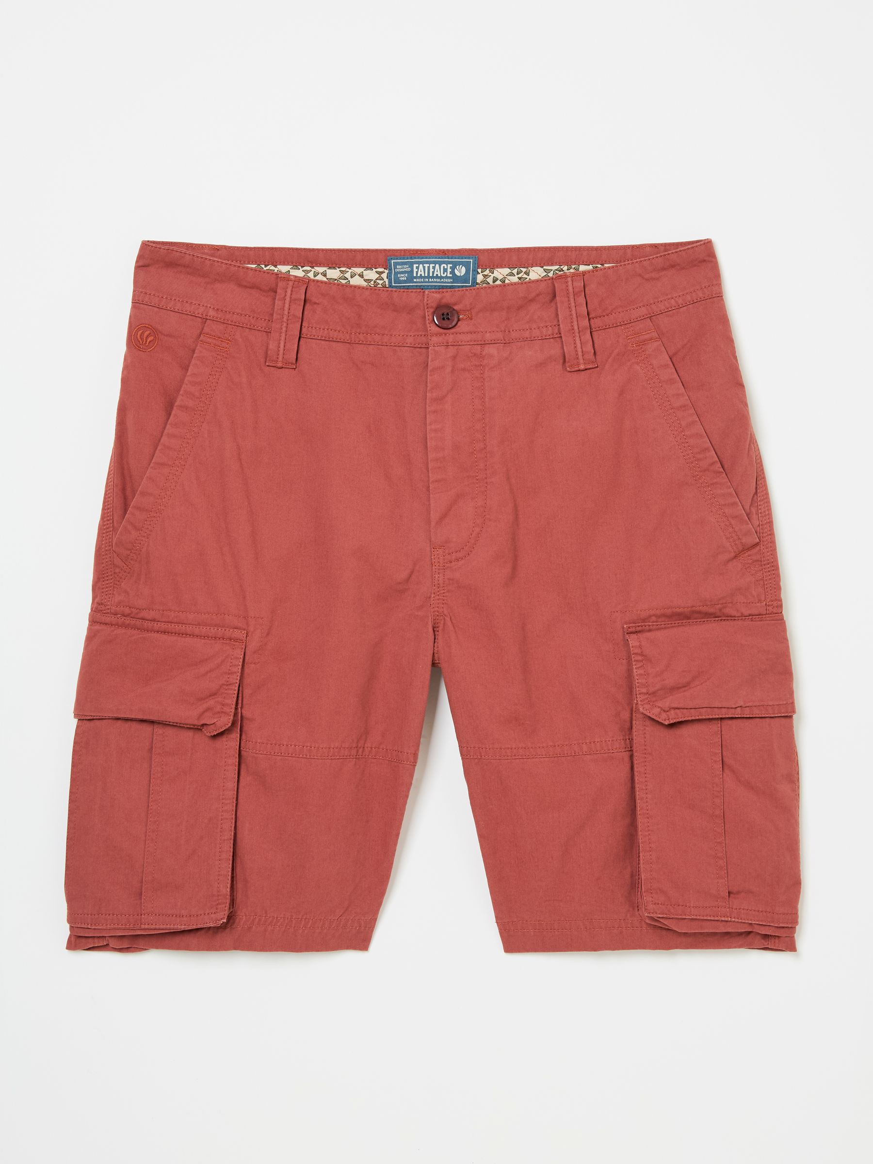 Bude Dark Red Cargo Shorts - Image 7 of 7