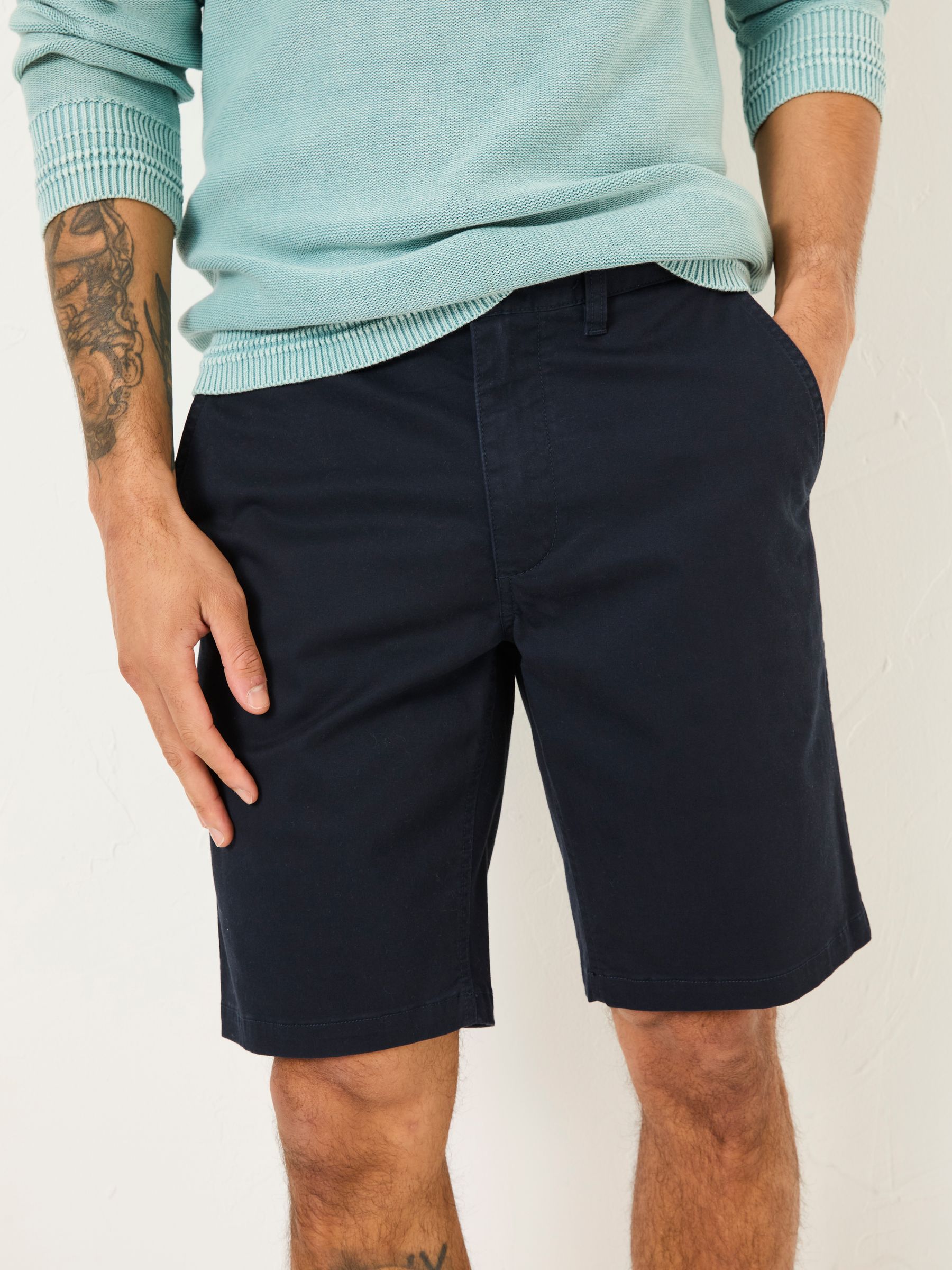 Mawes Navy Chino Shorts - Image 4 of 6