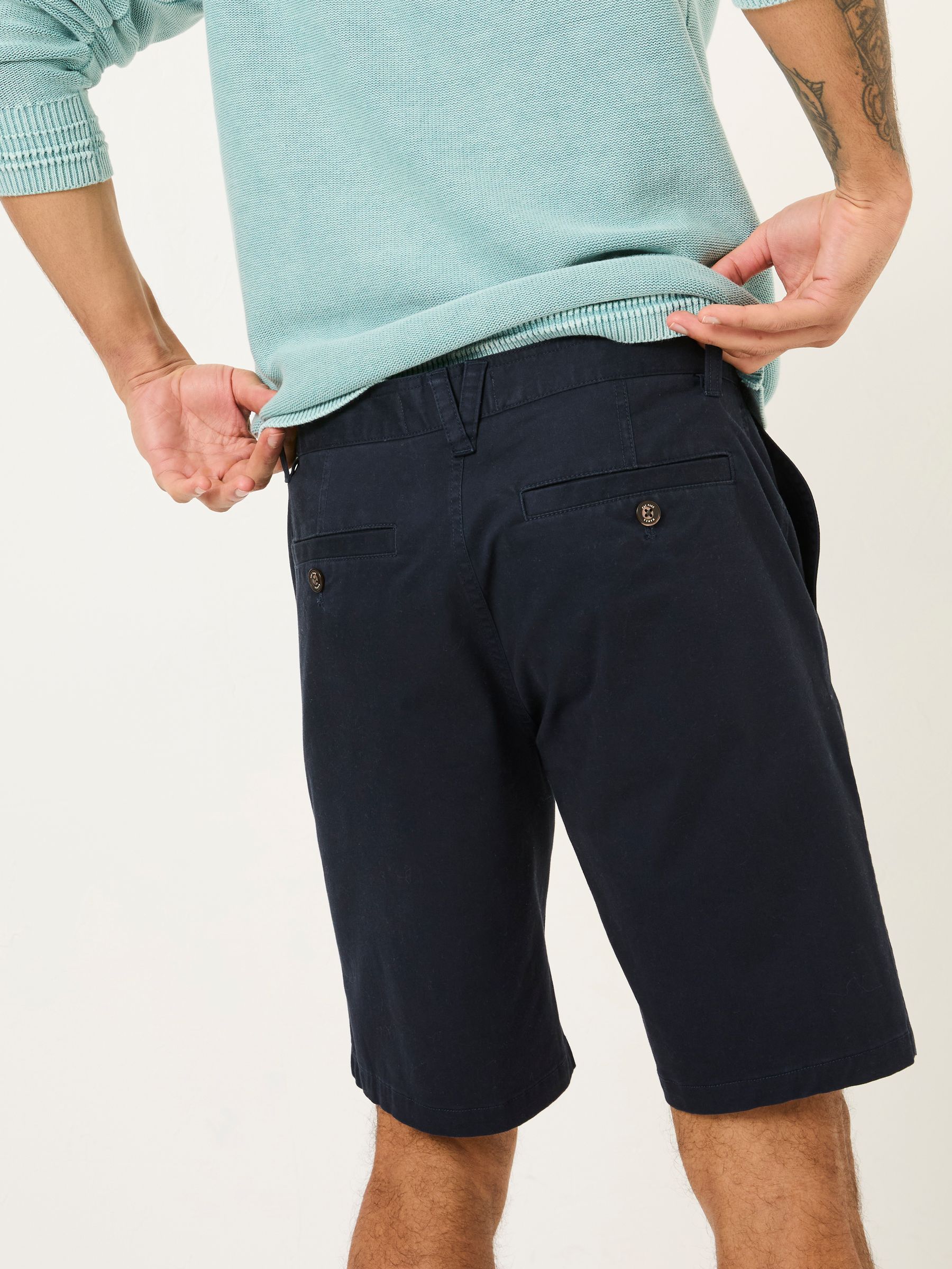 Mawes Navy Chino Shorts - Image 5 of 6