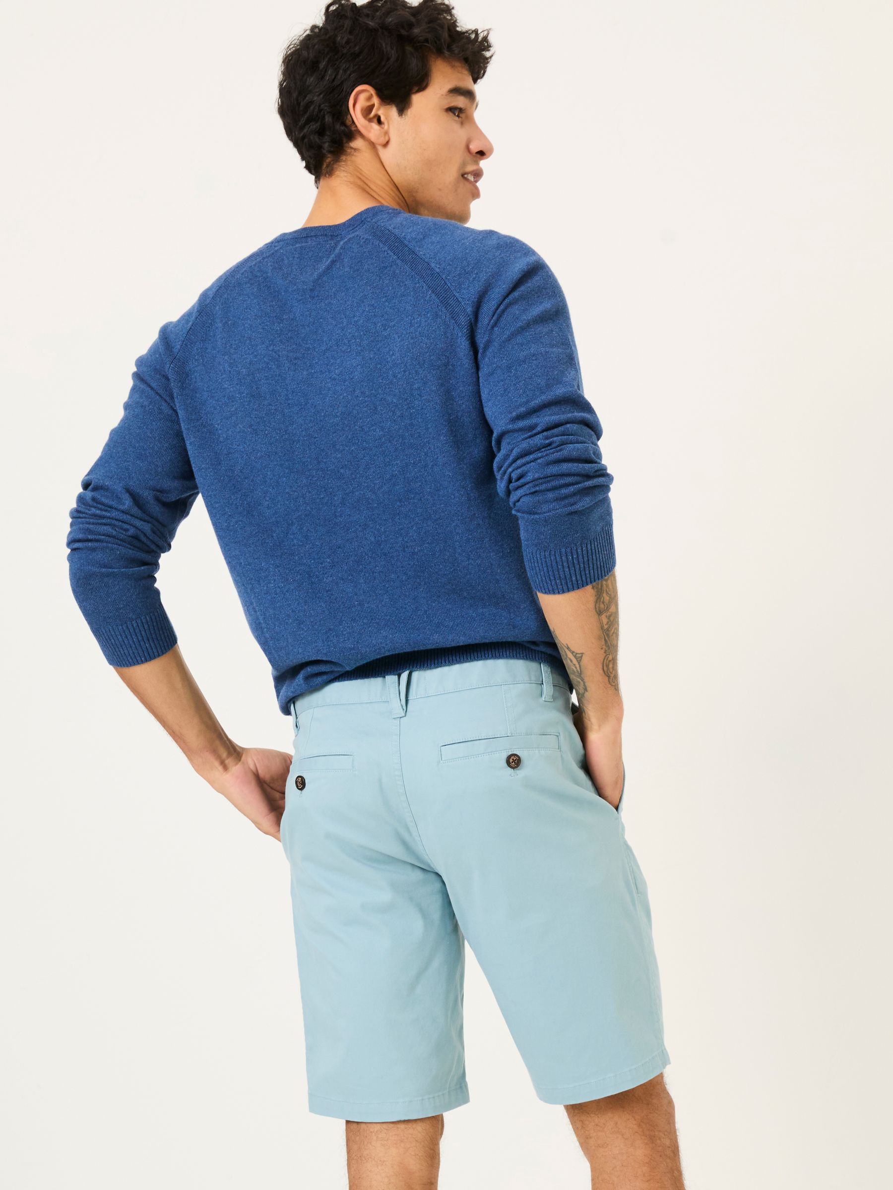 Mawes Light Blue Chino Shorts - Image 2 of 6