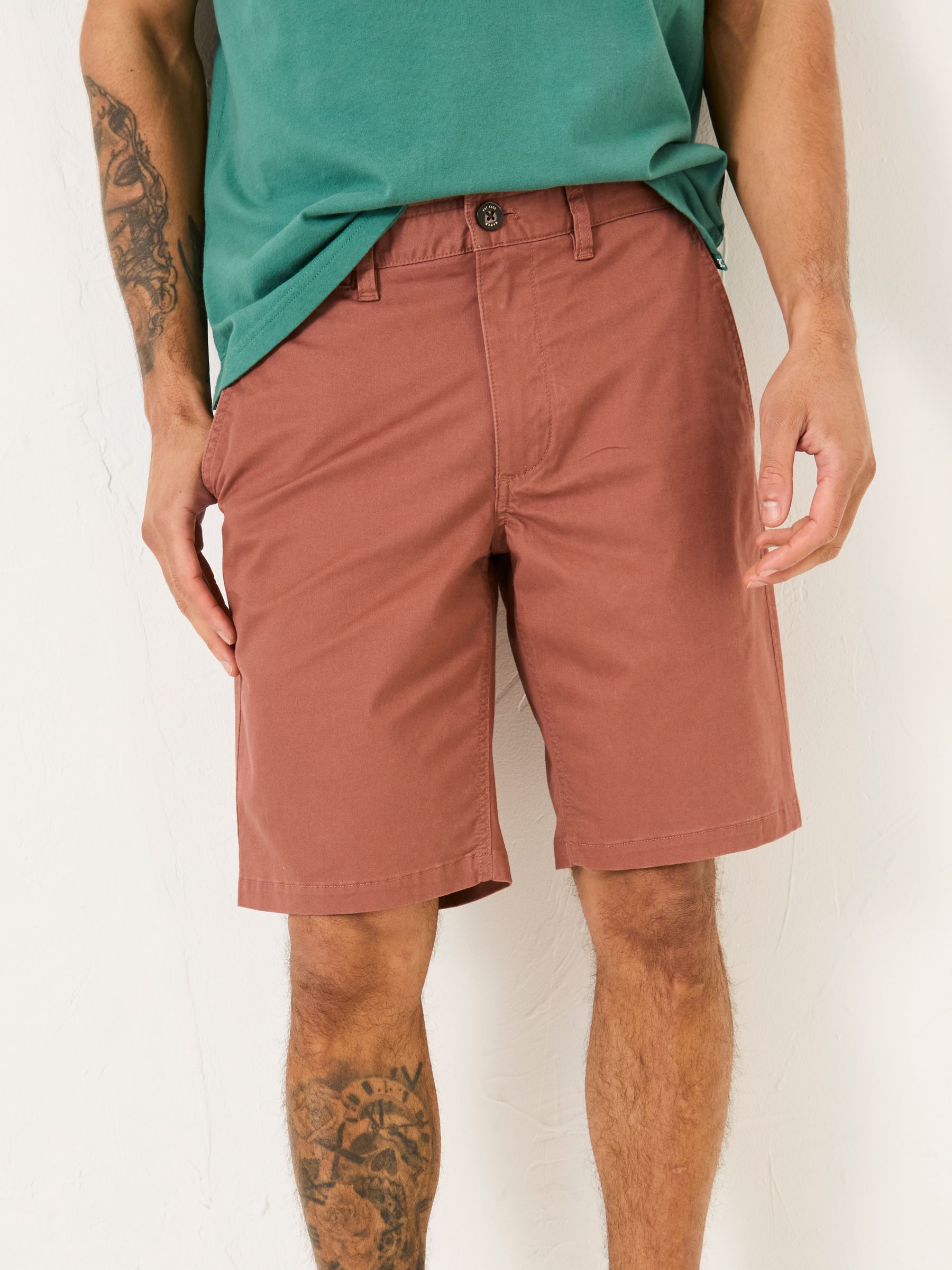 Mawes Rust Brown Chino Shorts - Image 5 of 7