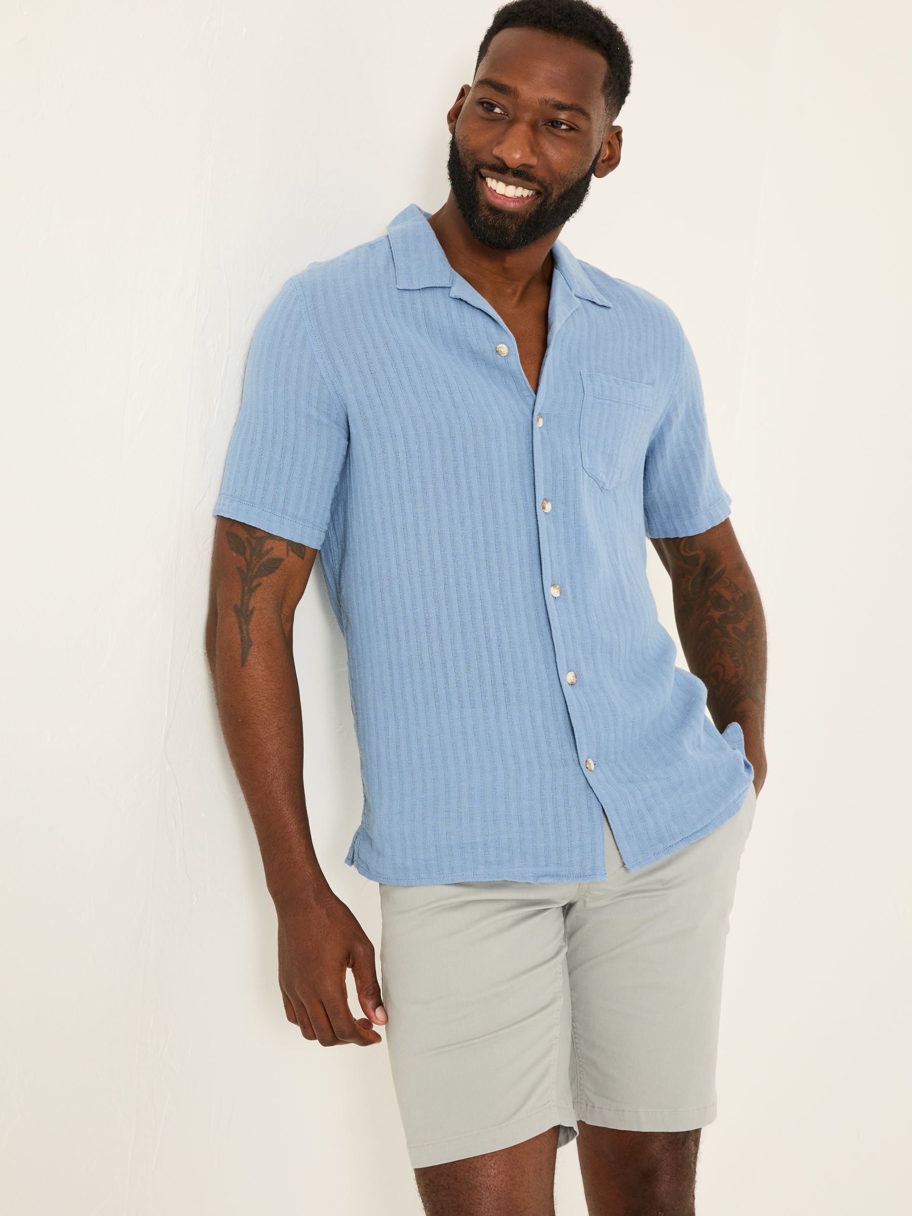 Mawes Light Grey Chino Shorts - Image 4 of 6