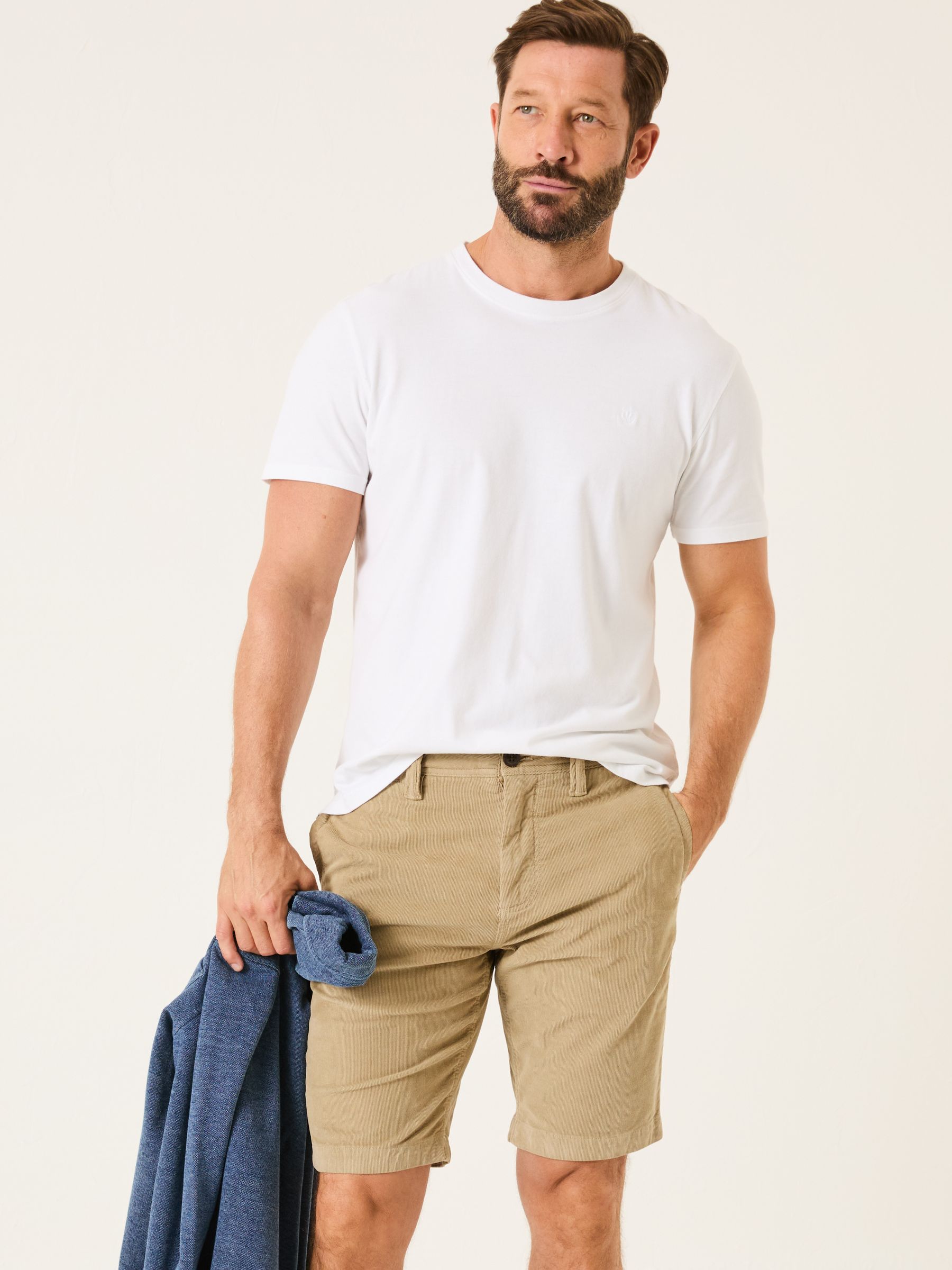 Light Stone Stow Cord Shorts - Image 1 of 6