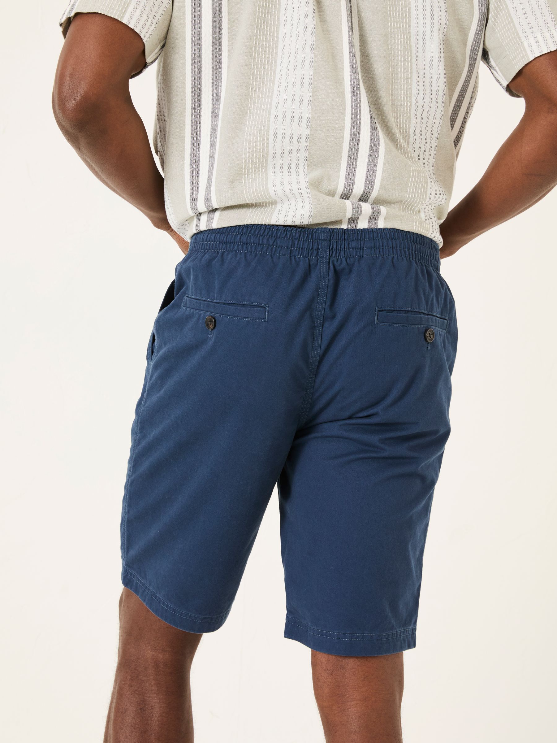 Seaton Navy Pull On Shorts - Image 2 of 5