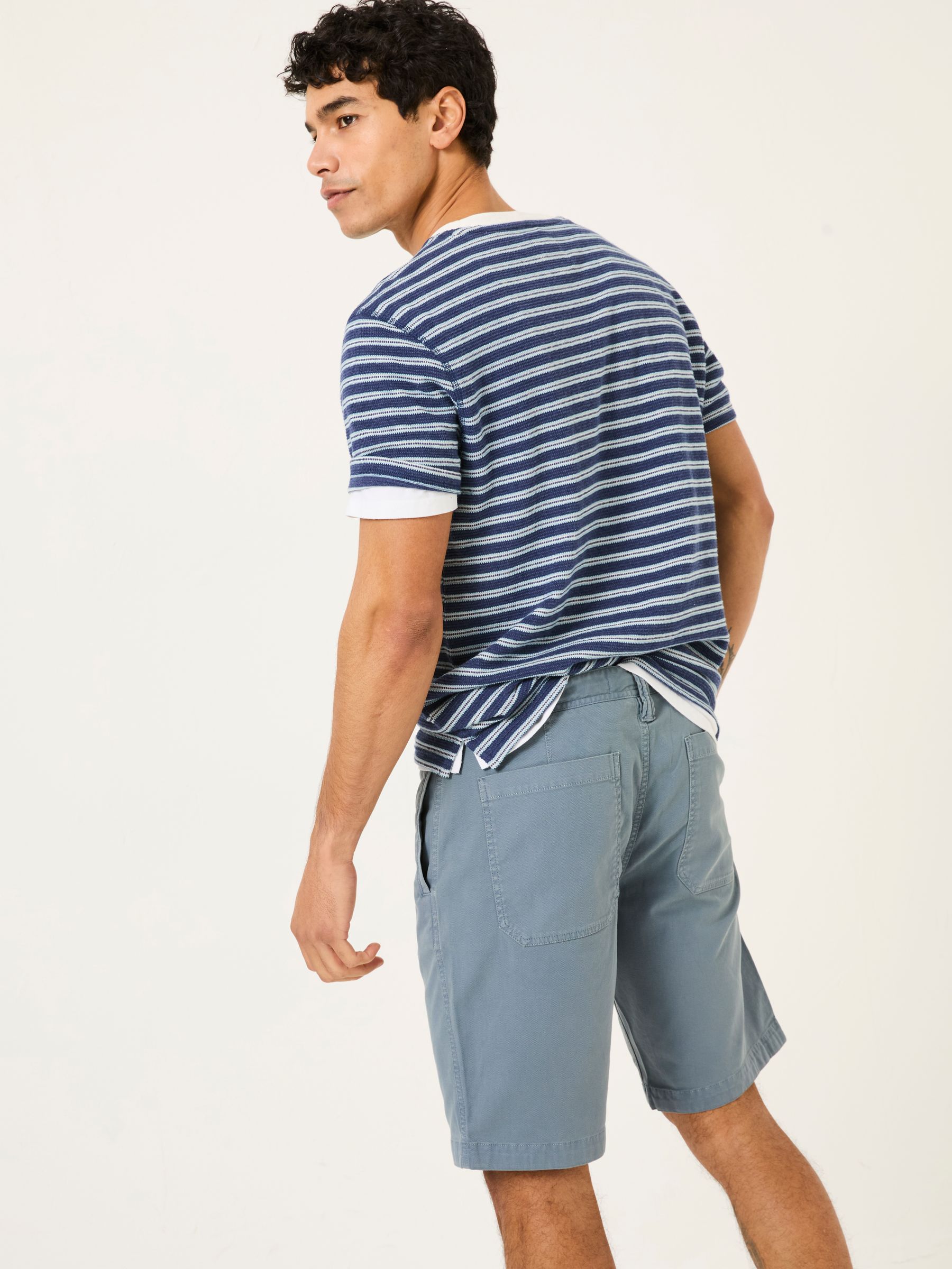 Light Blue Stow Garment Dye Shorts - Image 4 of 7