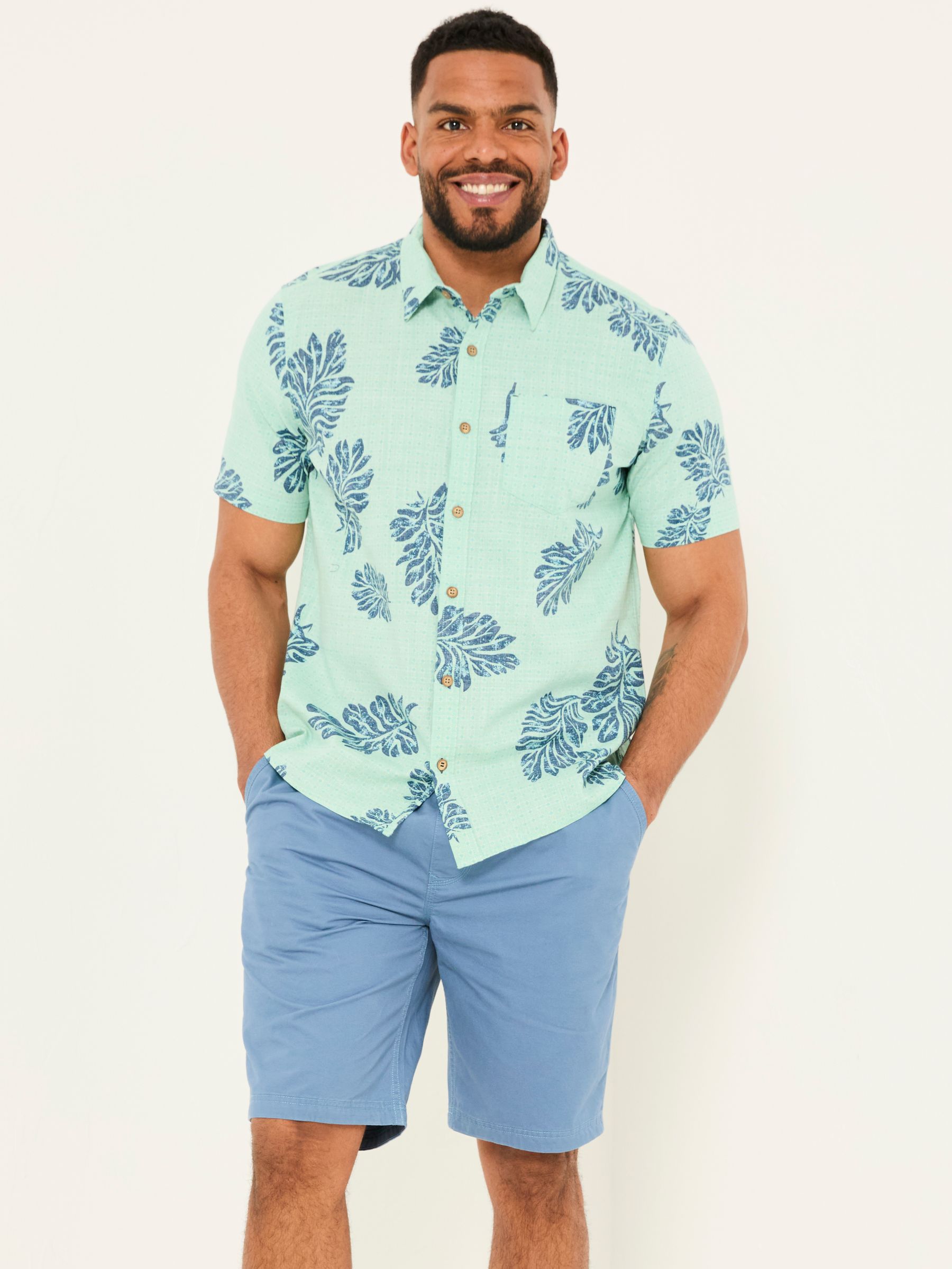 Seaton Blue Pull On Shorts - Image 1 of 7