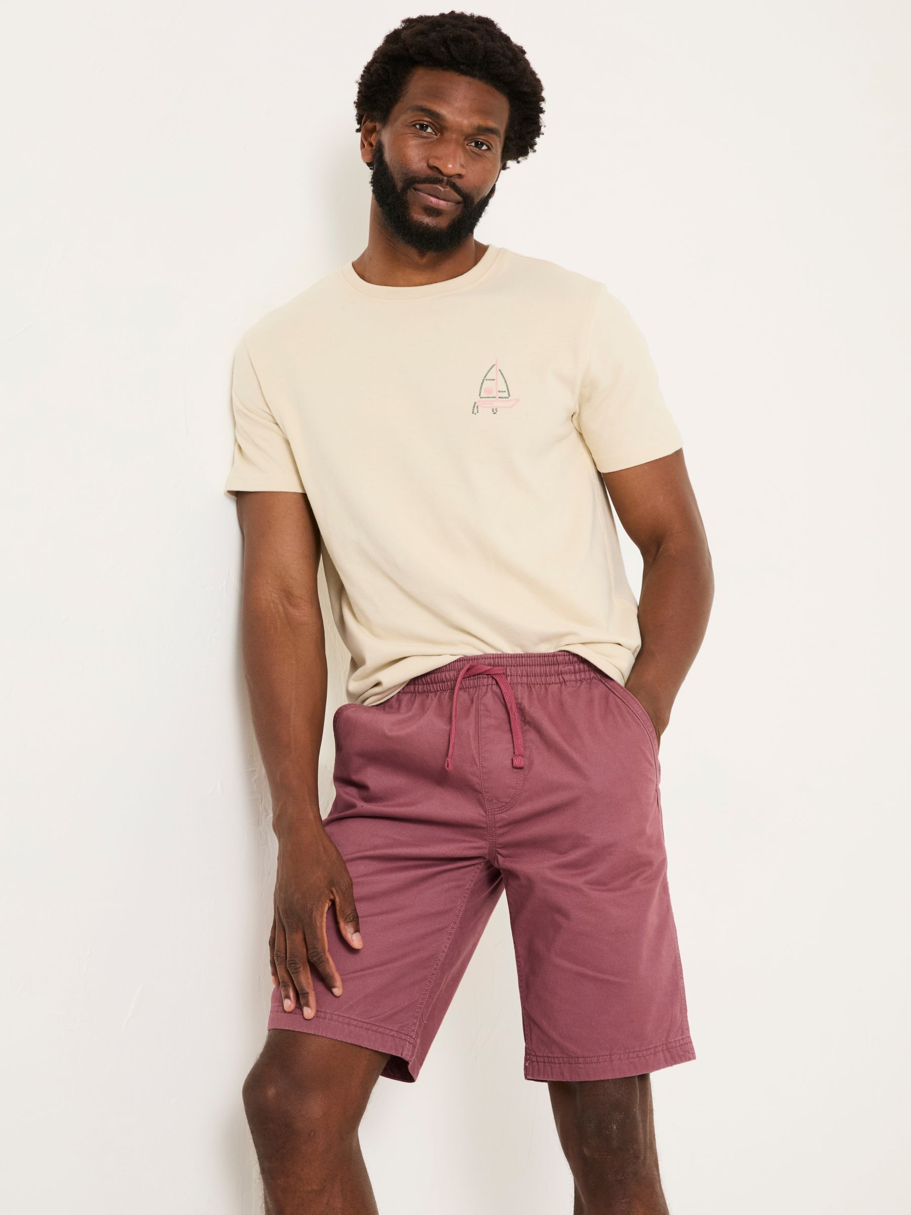 Seaton Plum Purple Pull On Shorts - Image 1 of 7