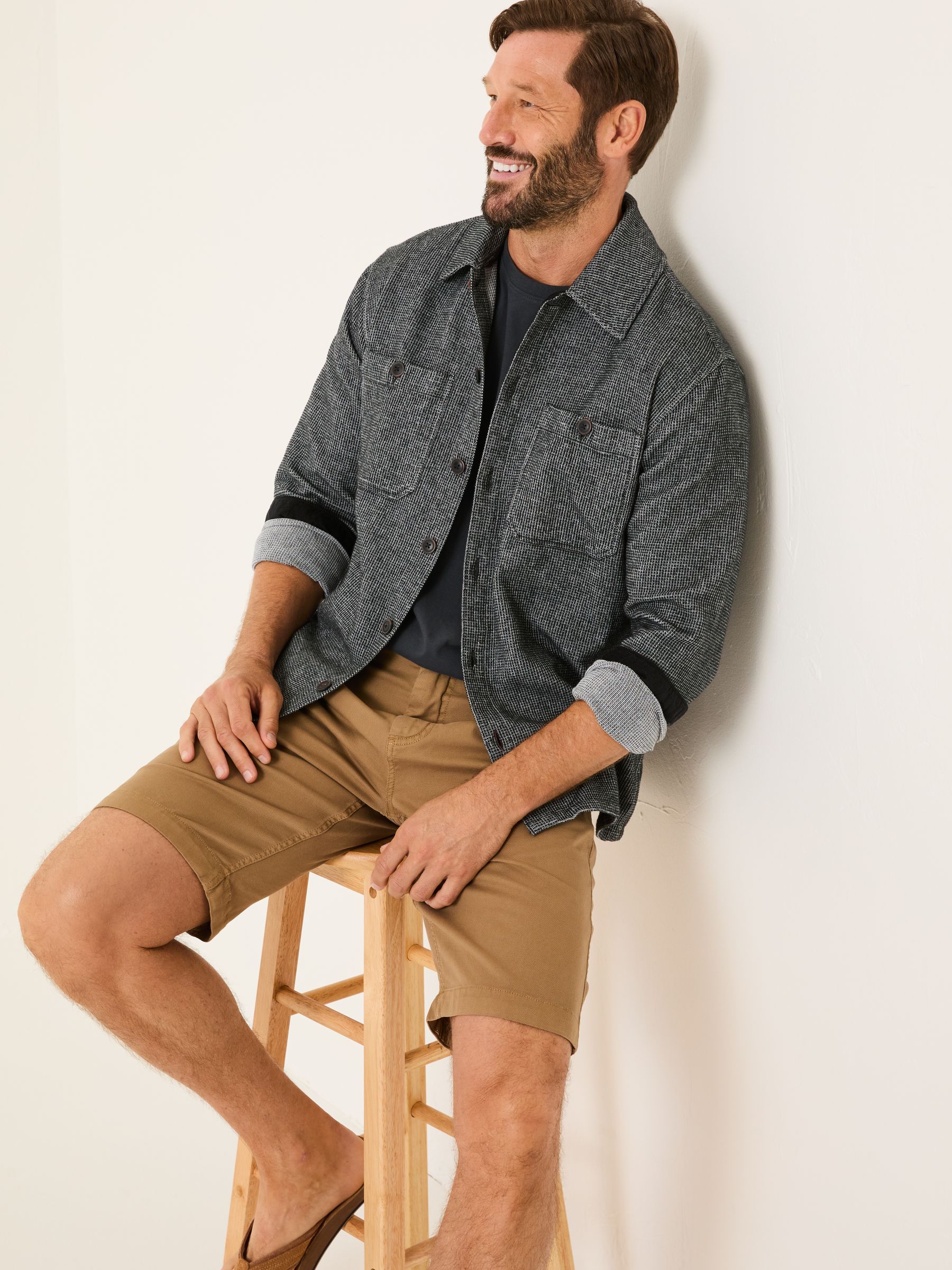 Dark Stone Stow Garment Dye Shorts - Image 5 of 6