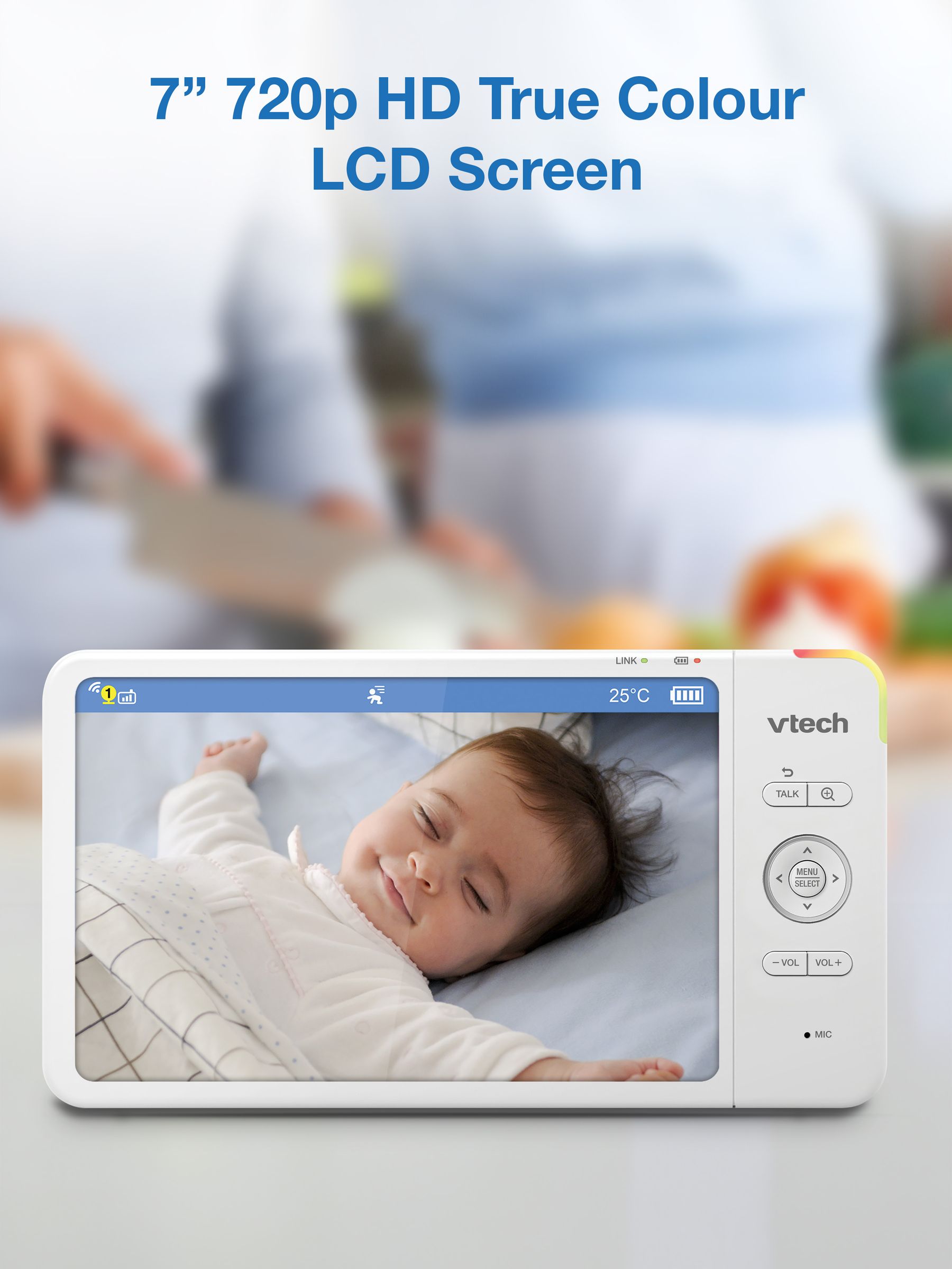 V-Tech WM7367HD 7Inch Video Baby Monitor - Image 2 of 6