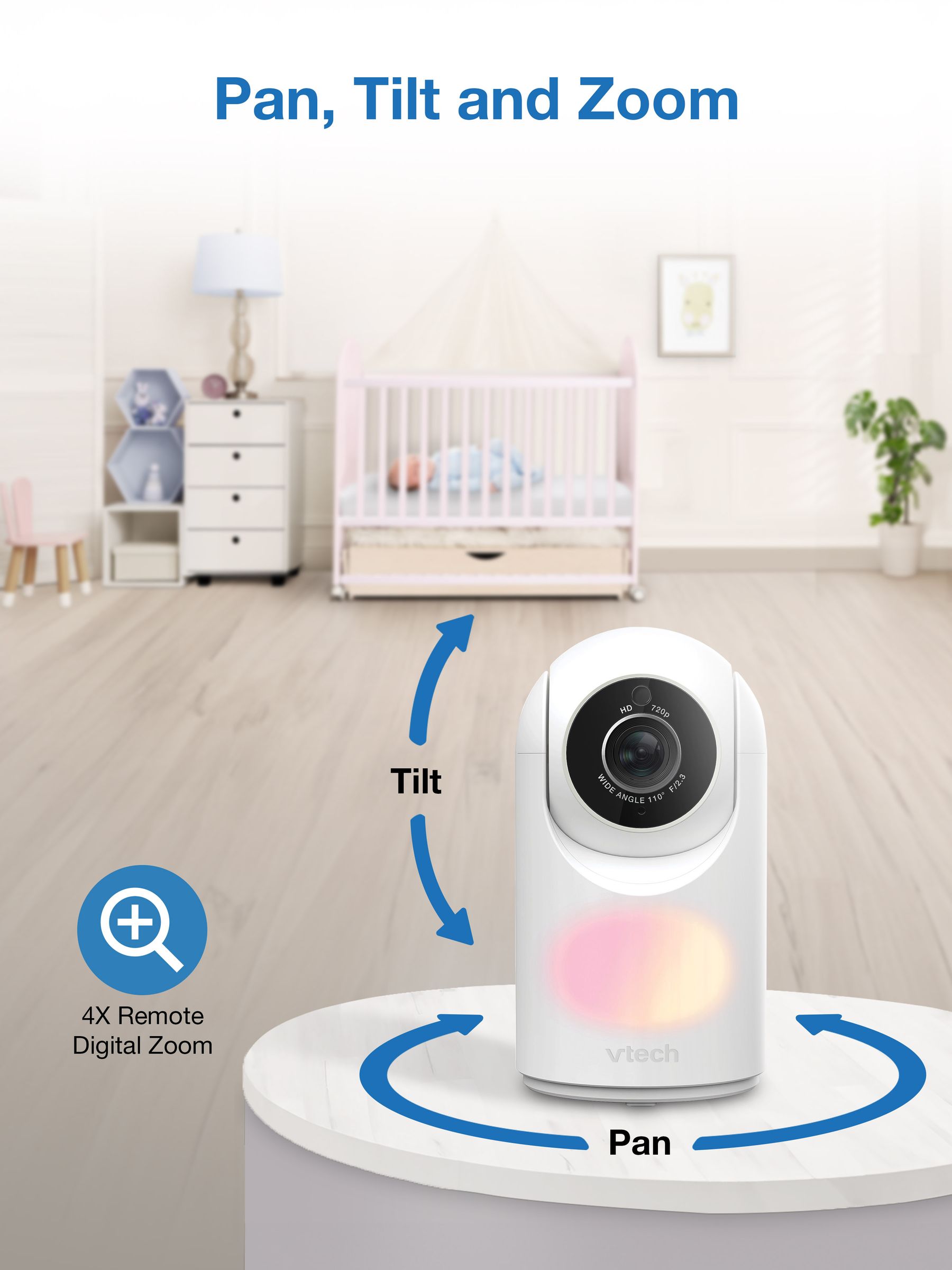 V-Tech WM7367HD 7Inch Video Baby Monitor - Image 3 of 6