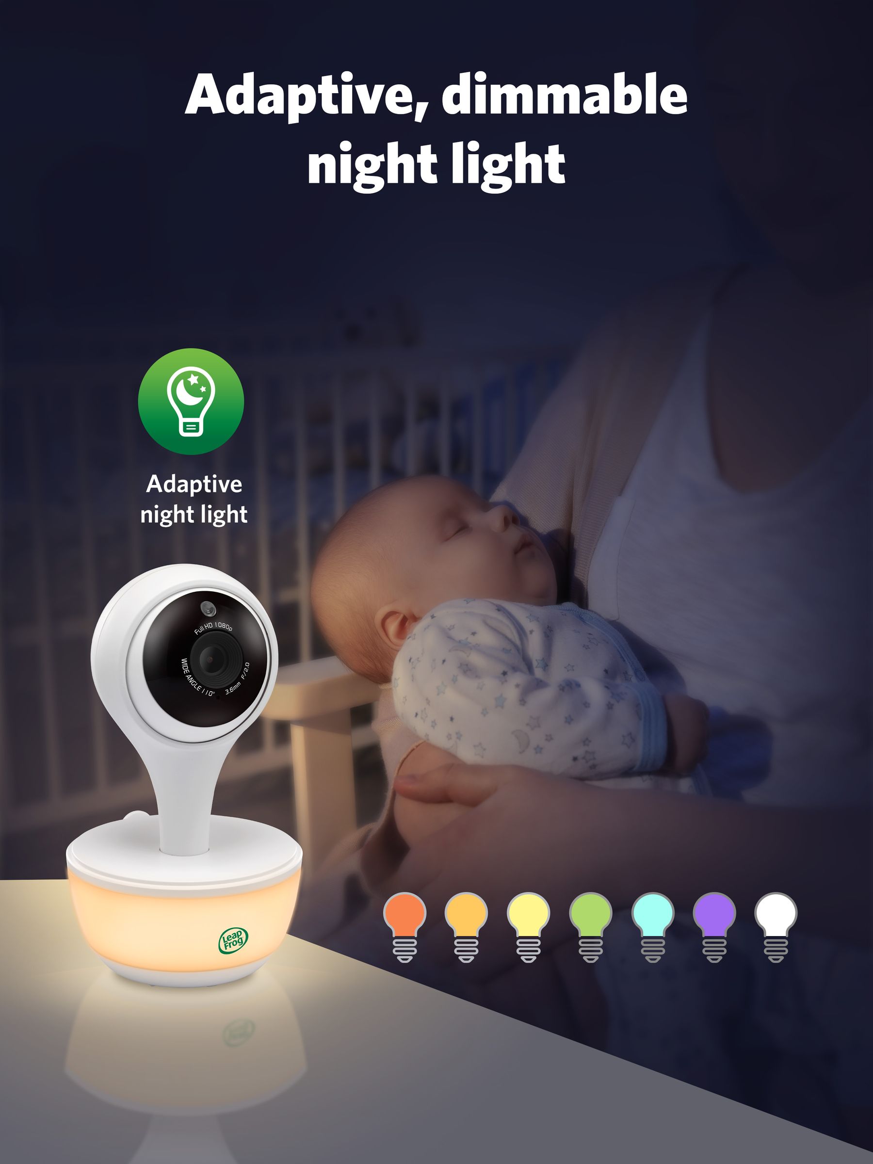 Leapfrog Toys LF815HD WIFI Smart 5inch HD Video Baby Monitor - Image 2 of 6