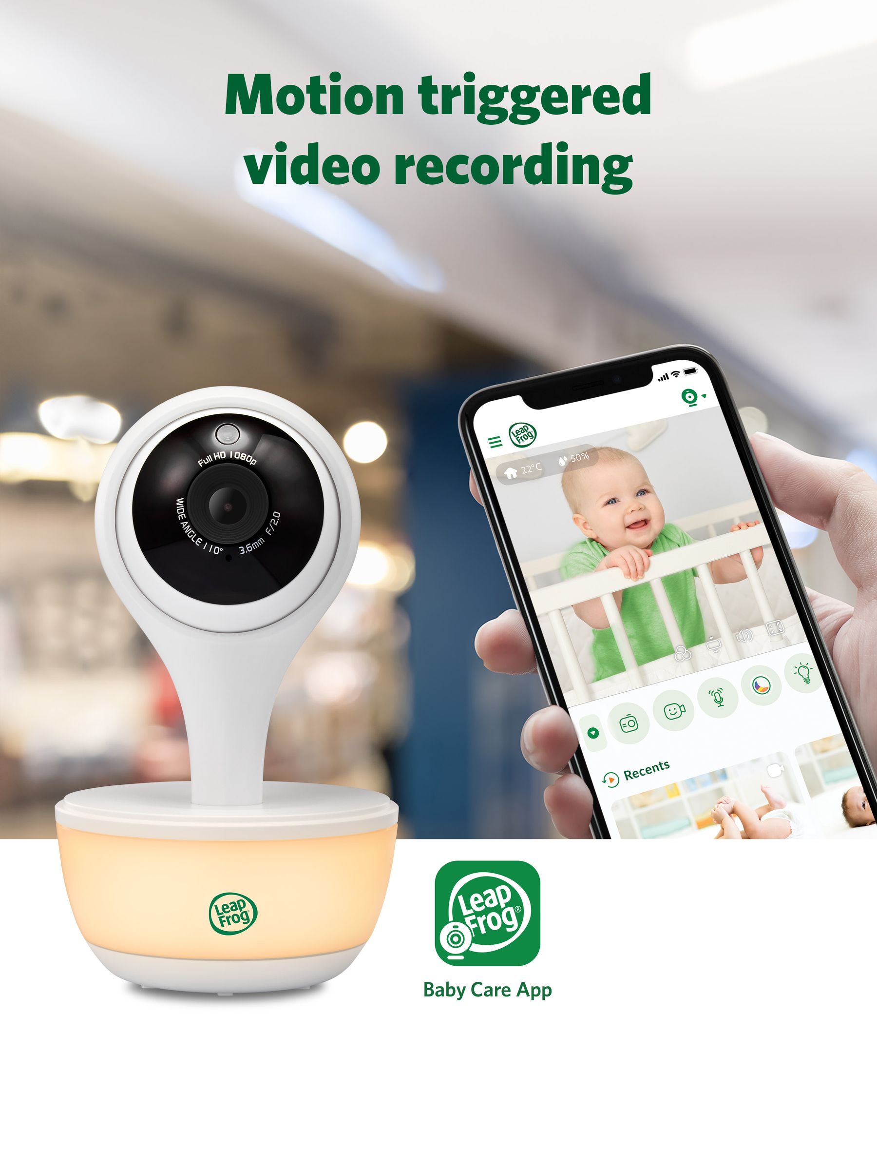 Leapfrog Toys LF815HD WIFI Smart 5inch HD Video Baby Monitor - Image 6 of 6