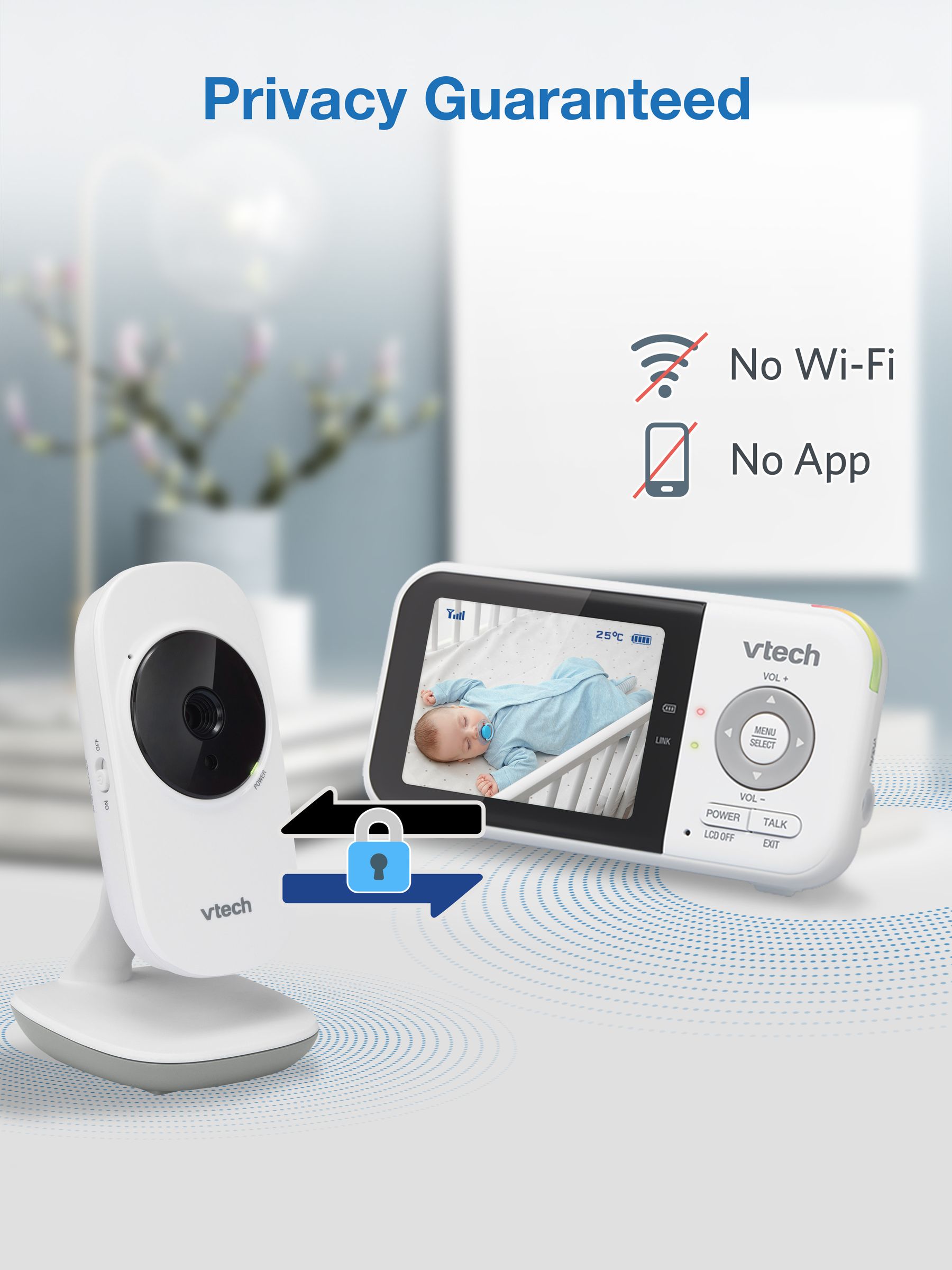 V-Tech VM819 28inch Digital Video Baby Monitor - Image 6 of 6