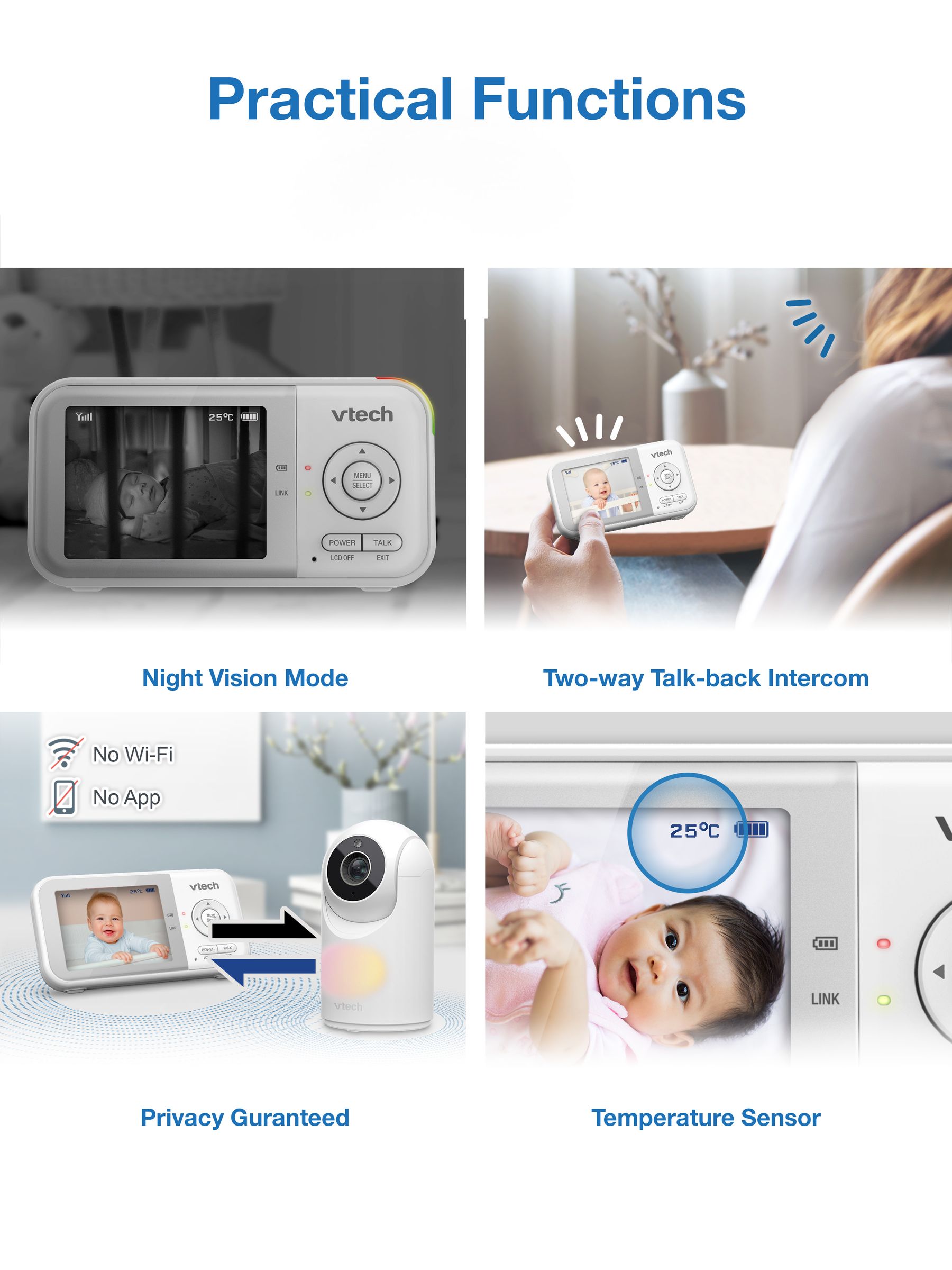 V-Tech VM3263 28inch Digital Video Baby Monitor - Image 6 of 6