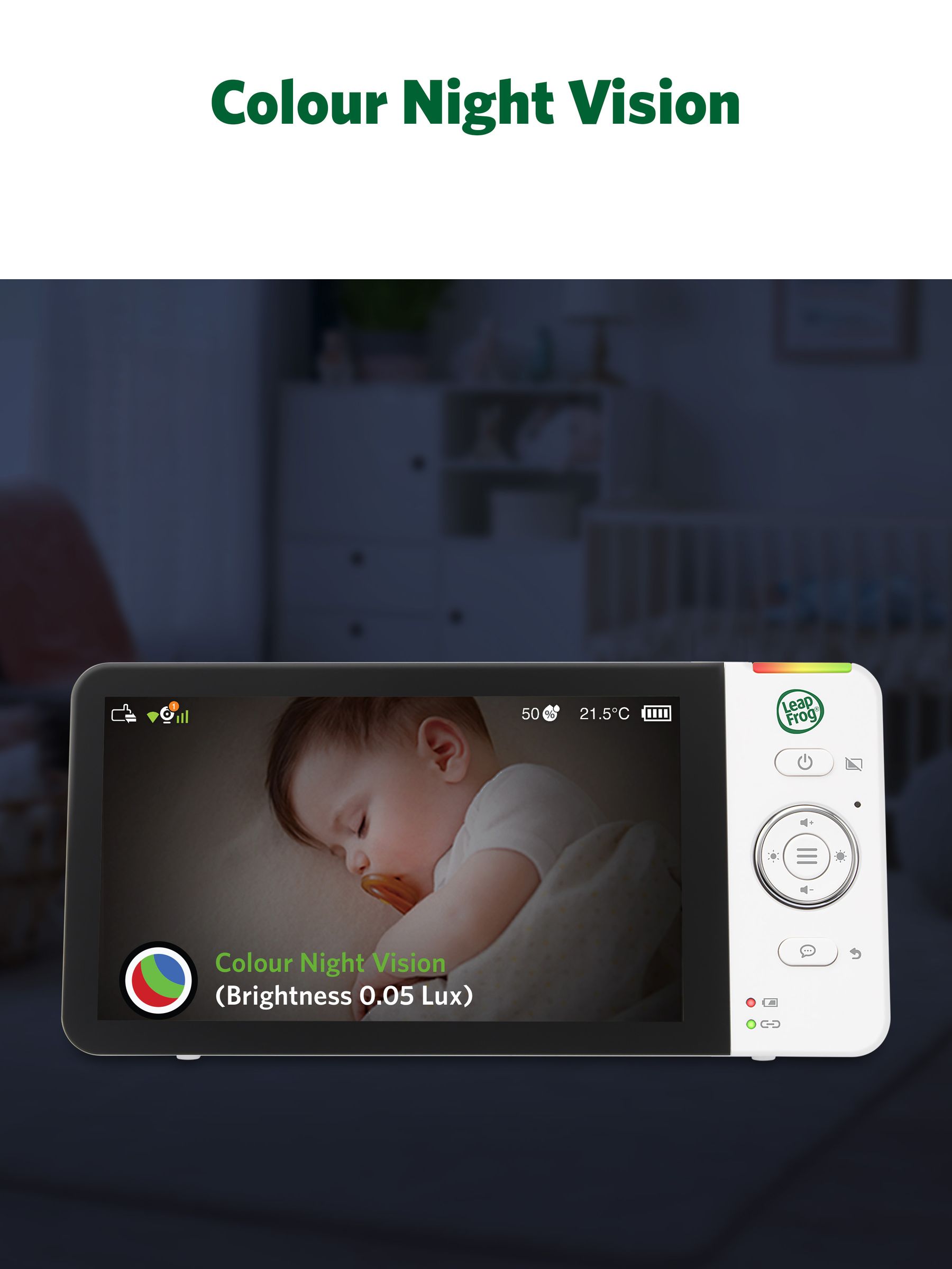 Leapfrog Toys LF2936HD Touch Screen WiFi Smart Baby Monitor - Image 4 of 6
