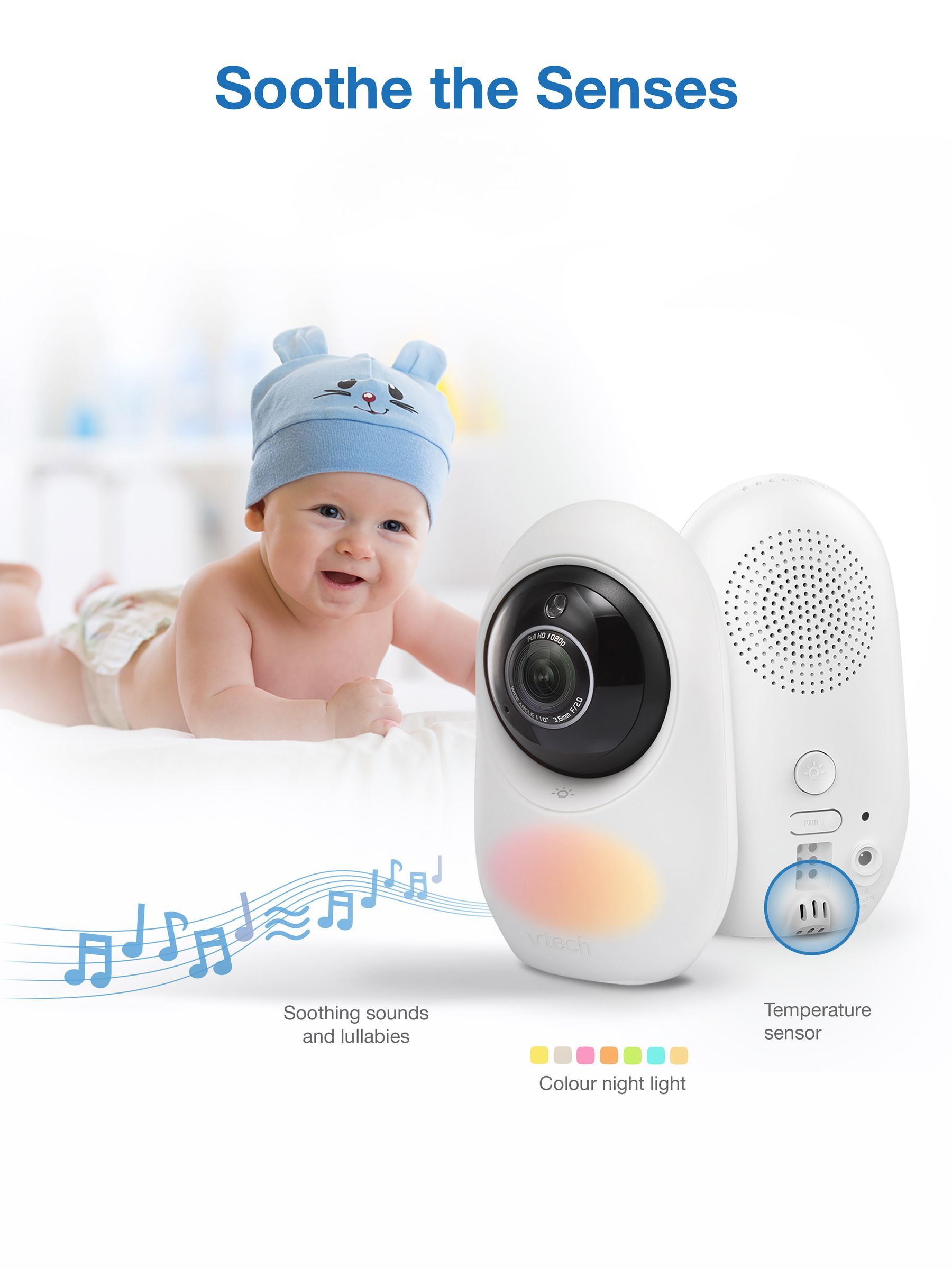 V-Tech RM2751 Smart Wi-Fi Baby Monitor - Image 4 of 6