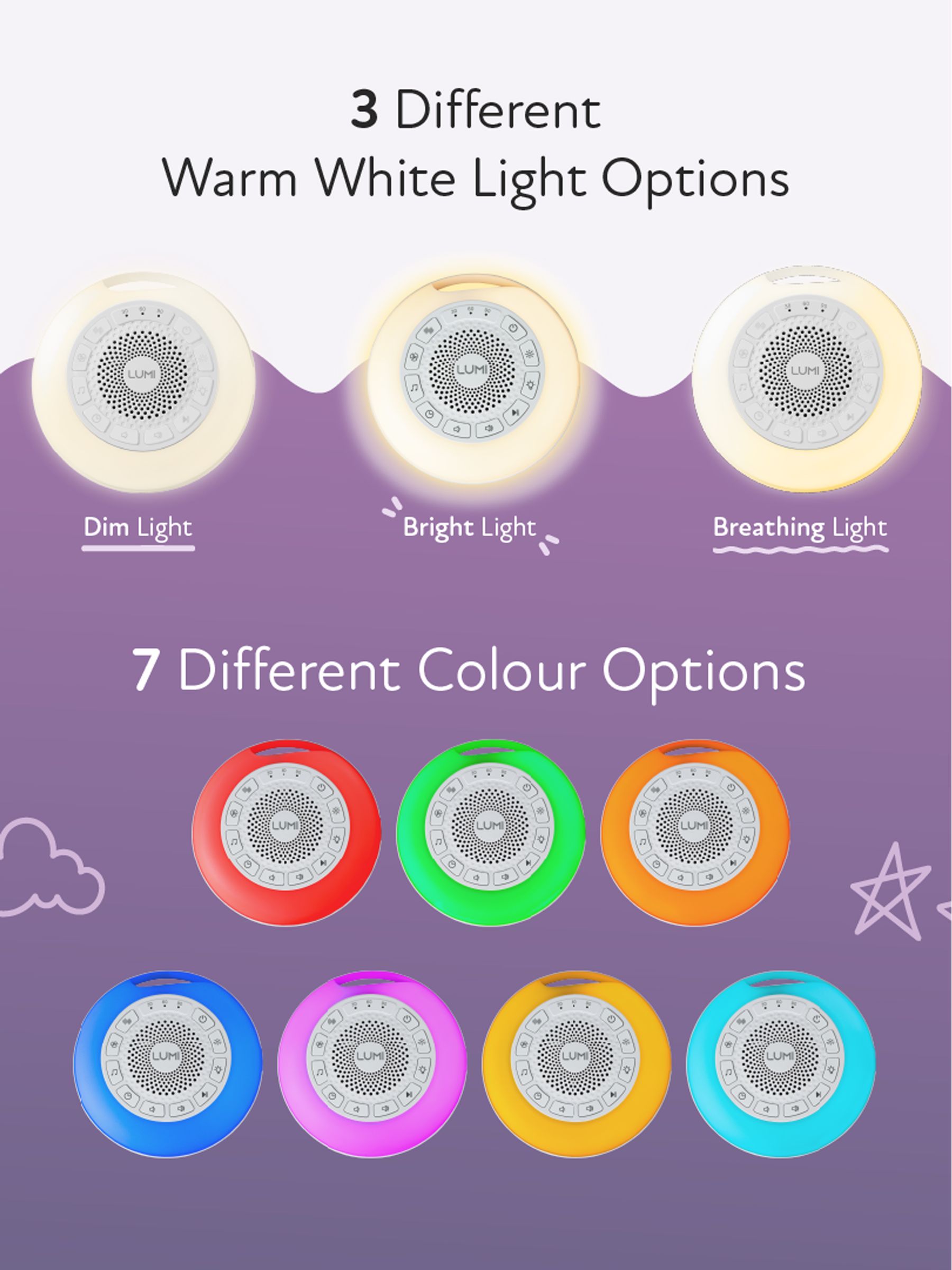 Lumi Portable White Noise Machine Pro Max - Image 3 of 3