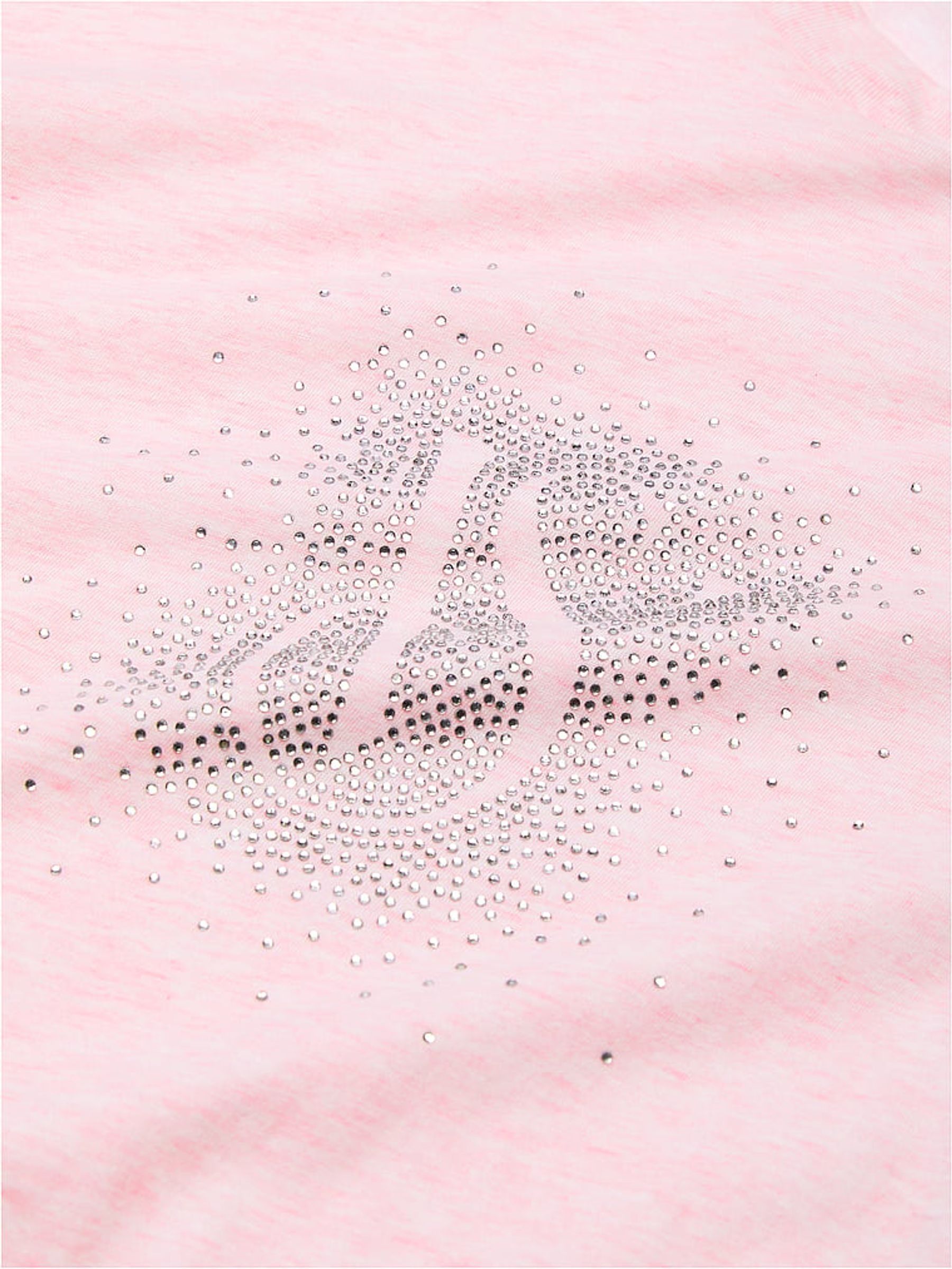 Heather Pink Petal Rhinestone Graphic London Cotton Long Pyjama Set - Image 4 of 4