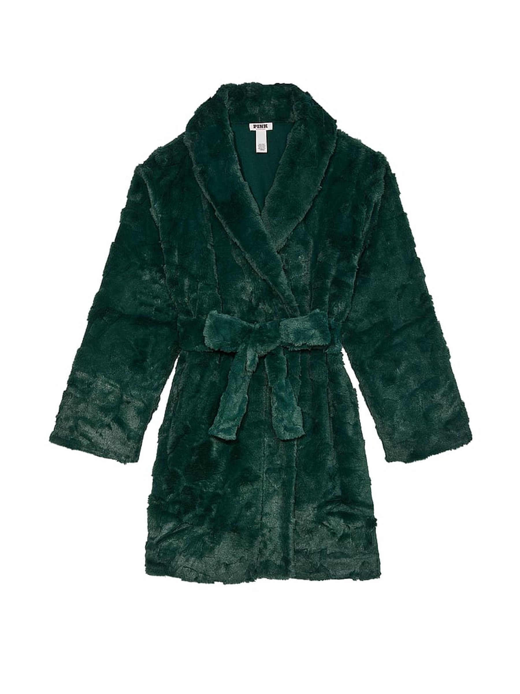 Deep Forest Green Cosy Long Sleeve Dressing Gown - Image 3 of 3