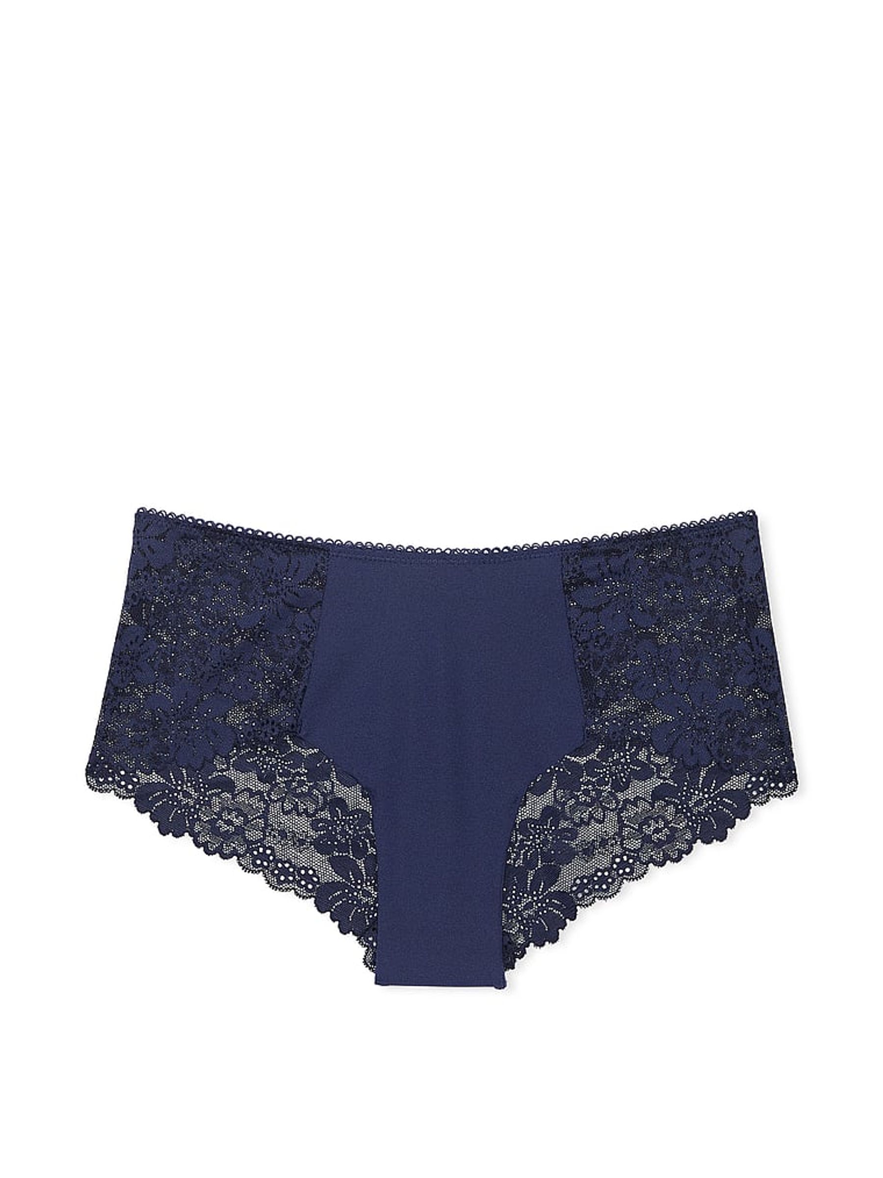 Midnight Navy Blue Lace Cheeky Knickers - Image 3 of 3