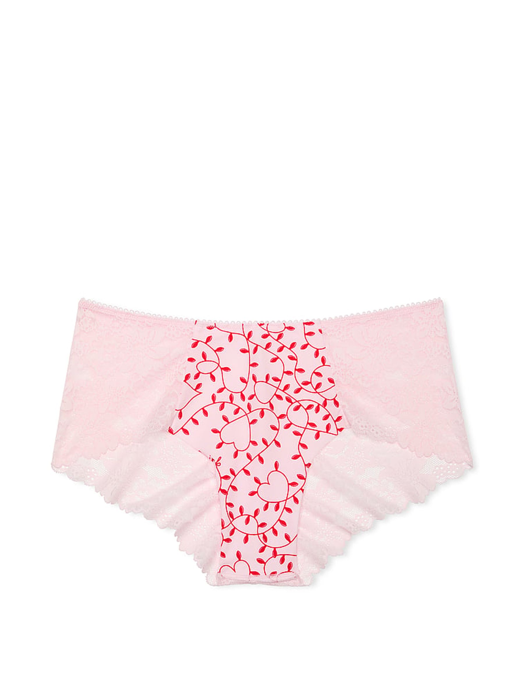 Pink Tulip Lights Lace Cheeky Knickers - Image 3 of 3