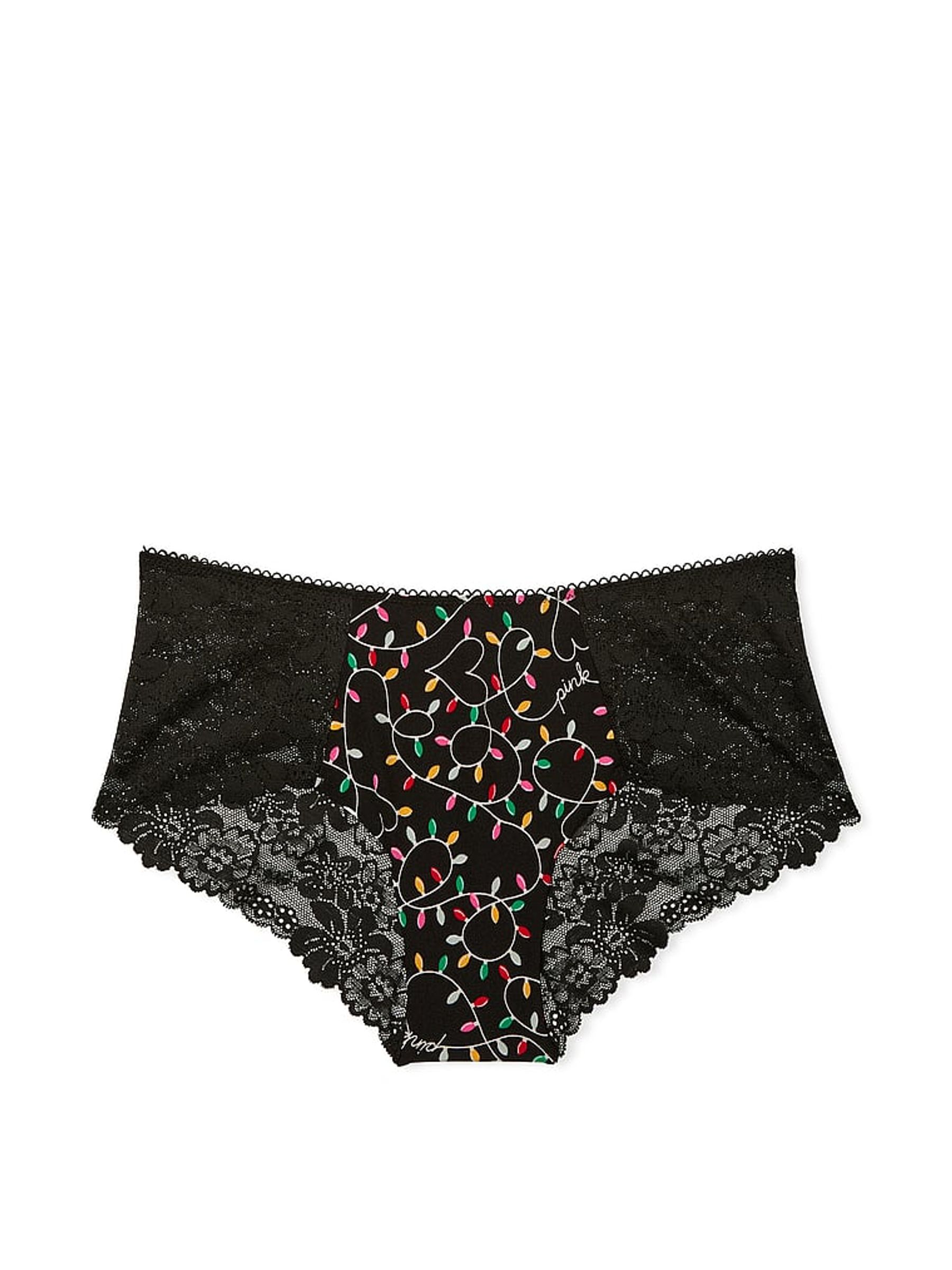 Black Lights Lace Cheeky Knickers - Image 3 of 3