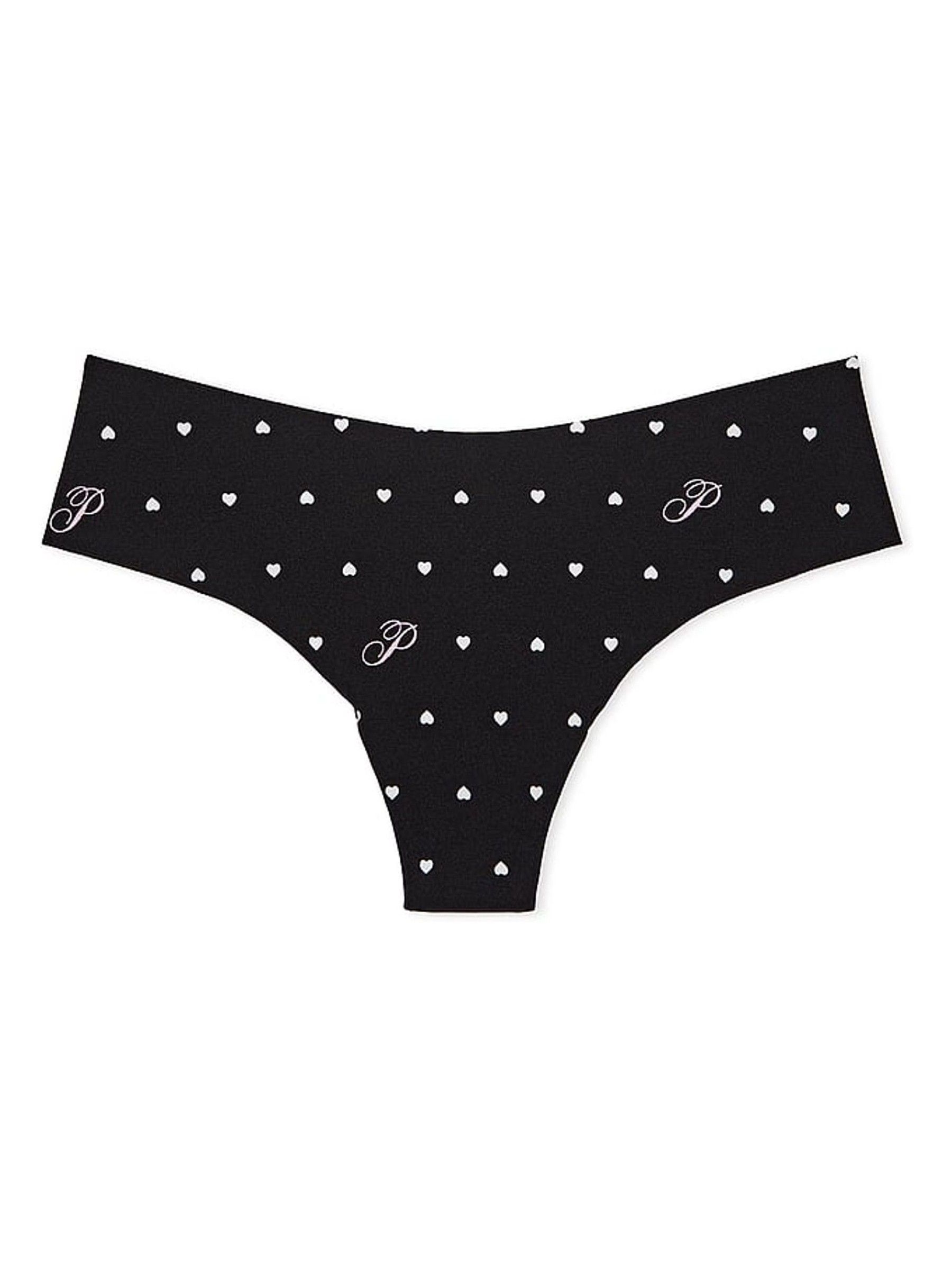 Black Heart Thong Knickers - Image 3 of 3