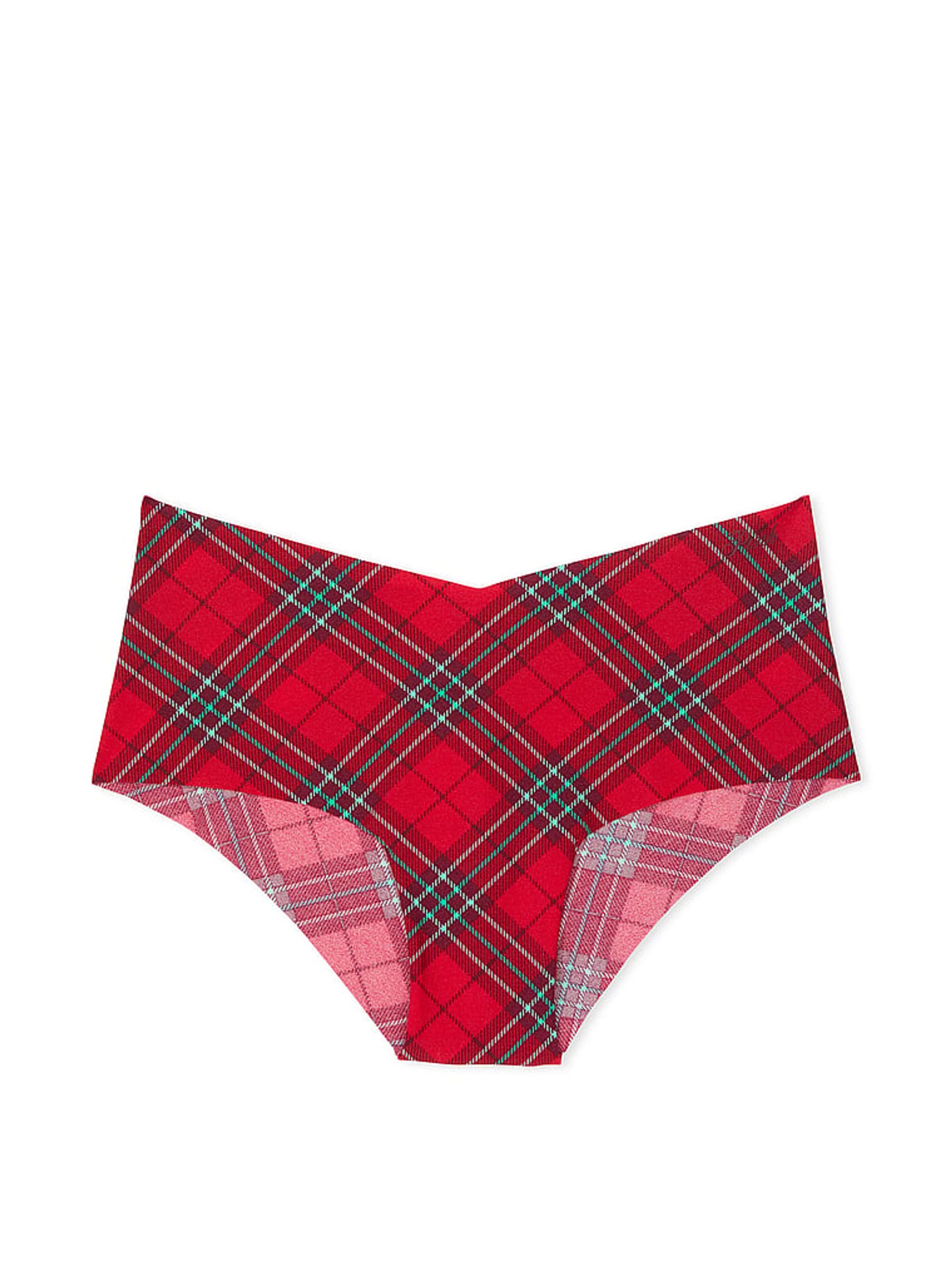 Red Vermillion Plaid Cheeky Knickers - Image 3 of 3