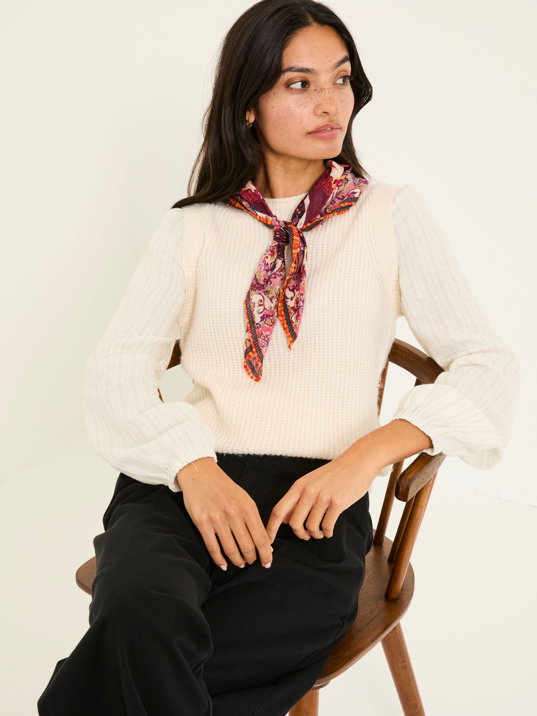 Light Natural Amara 2 In 1 Knitted Tank - Image 5 of 11