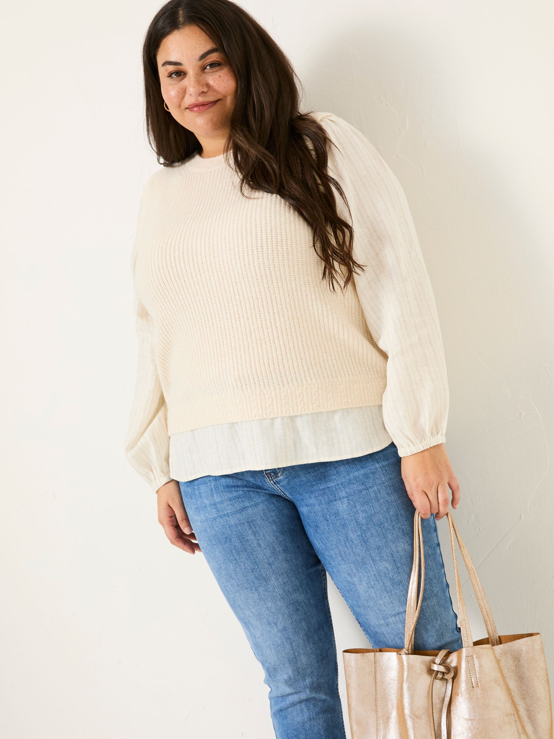 Light Natural Amara 2 In 1 Knitted Tank - Image 8 of 11
