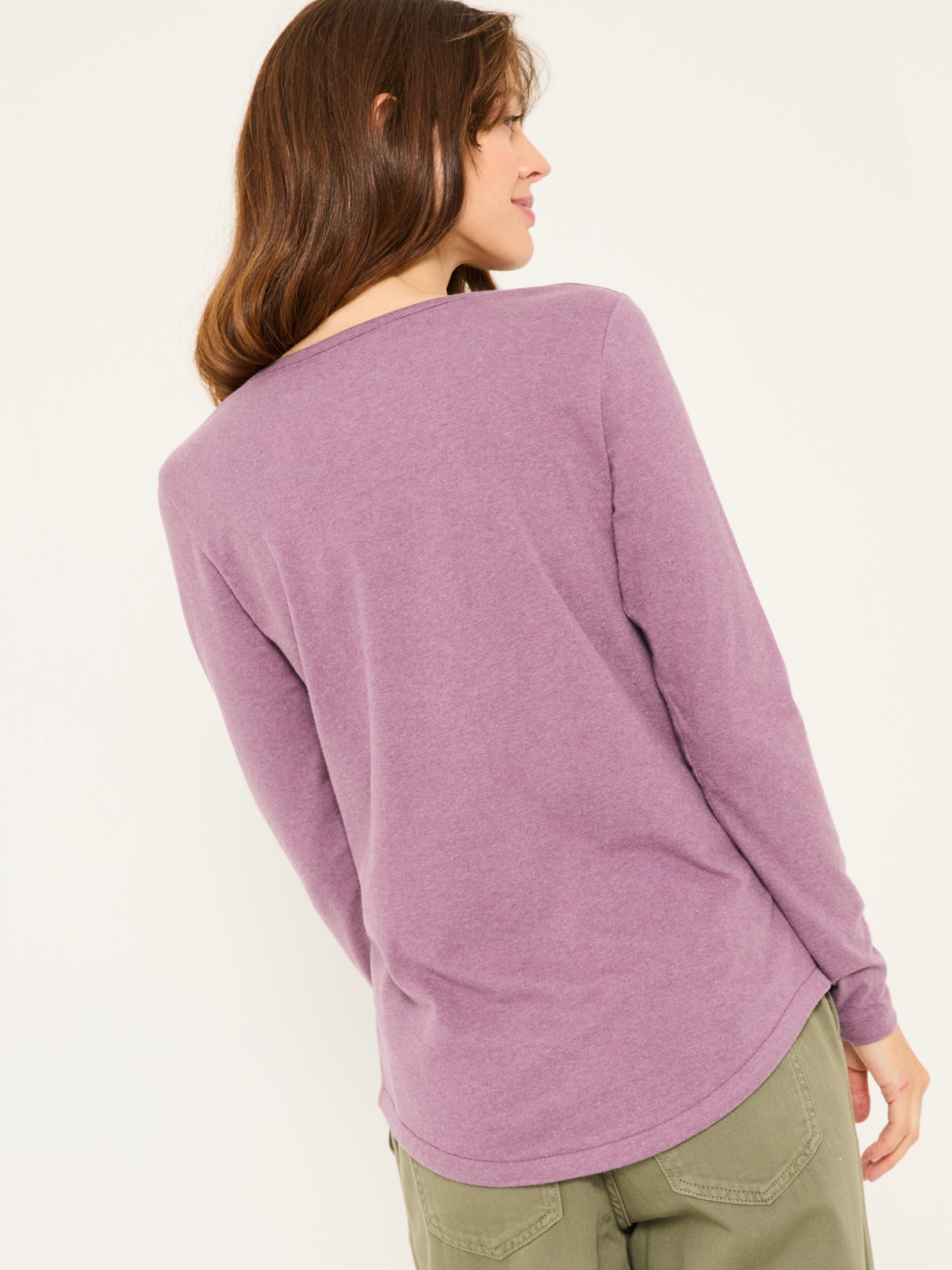 Bree Dusky Purple Long Sleeve T-Shirt - Image 2 of 6