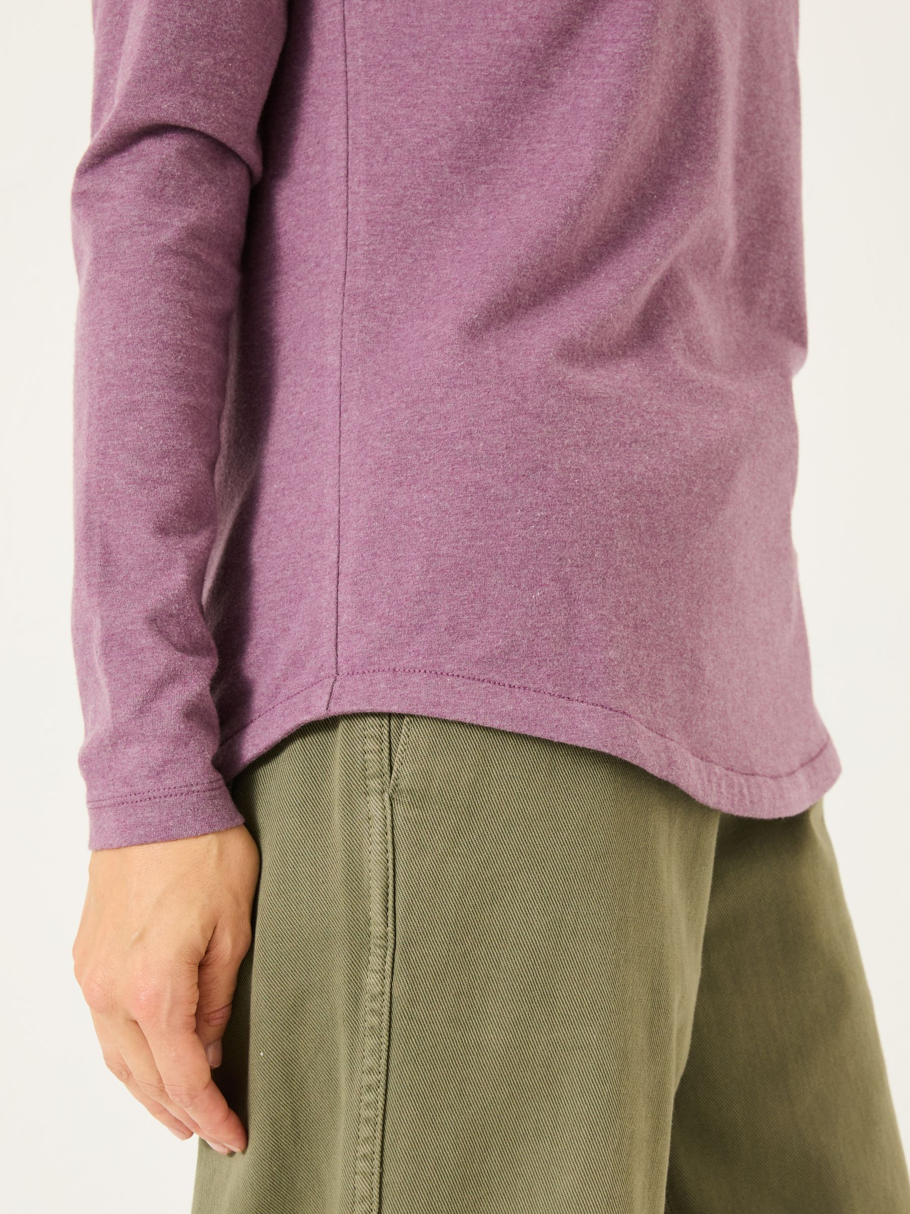 Bree Dusky Purple Long Sleeve T-Shirt - Image 5 of 6