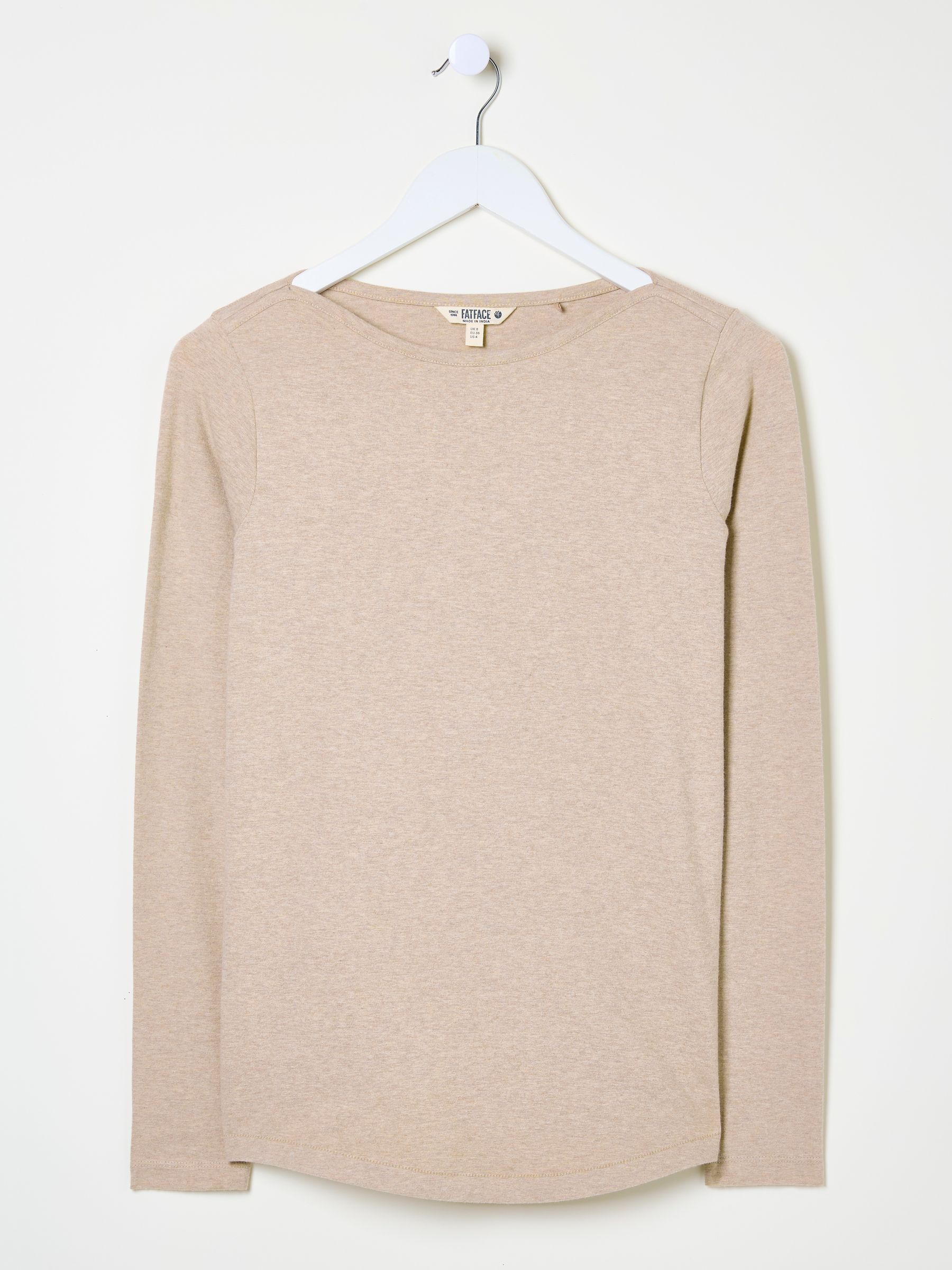Bree Oatmeal Long Sleeve T-Shirt - Image 5 of 5
